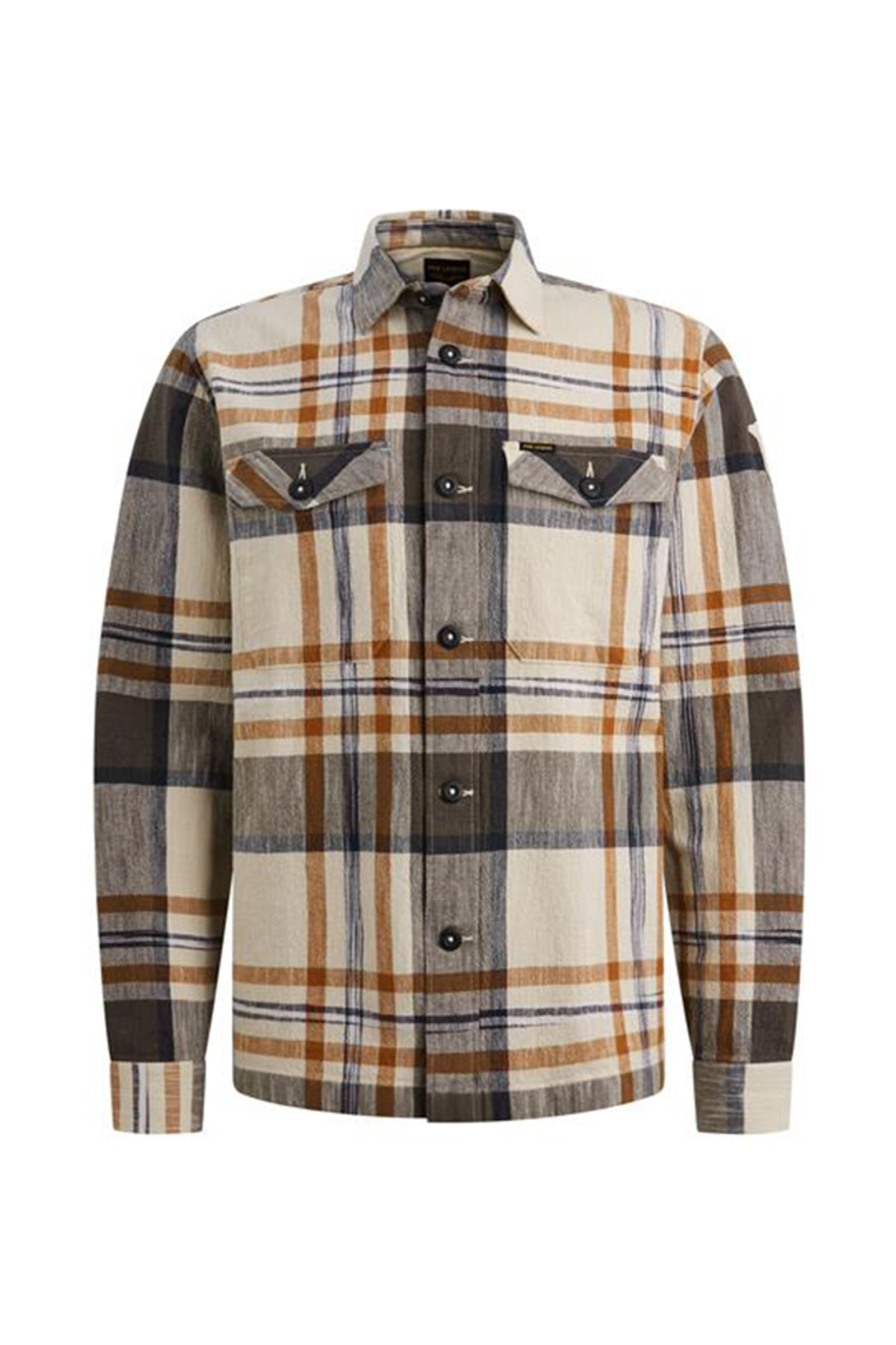 Heren overhemd lm casual geel