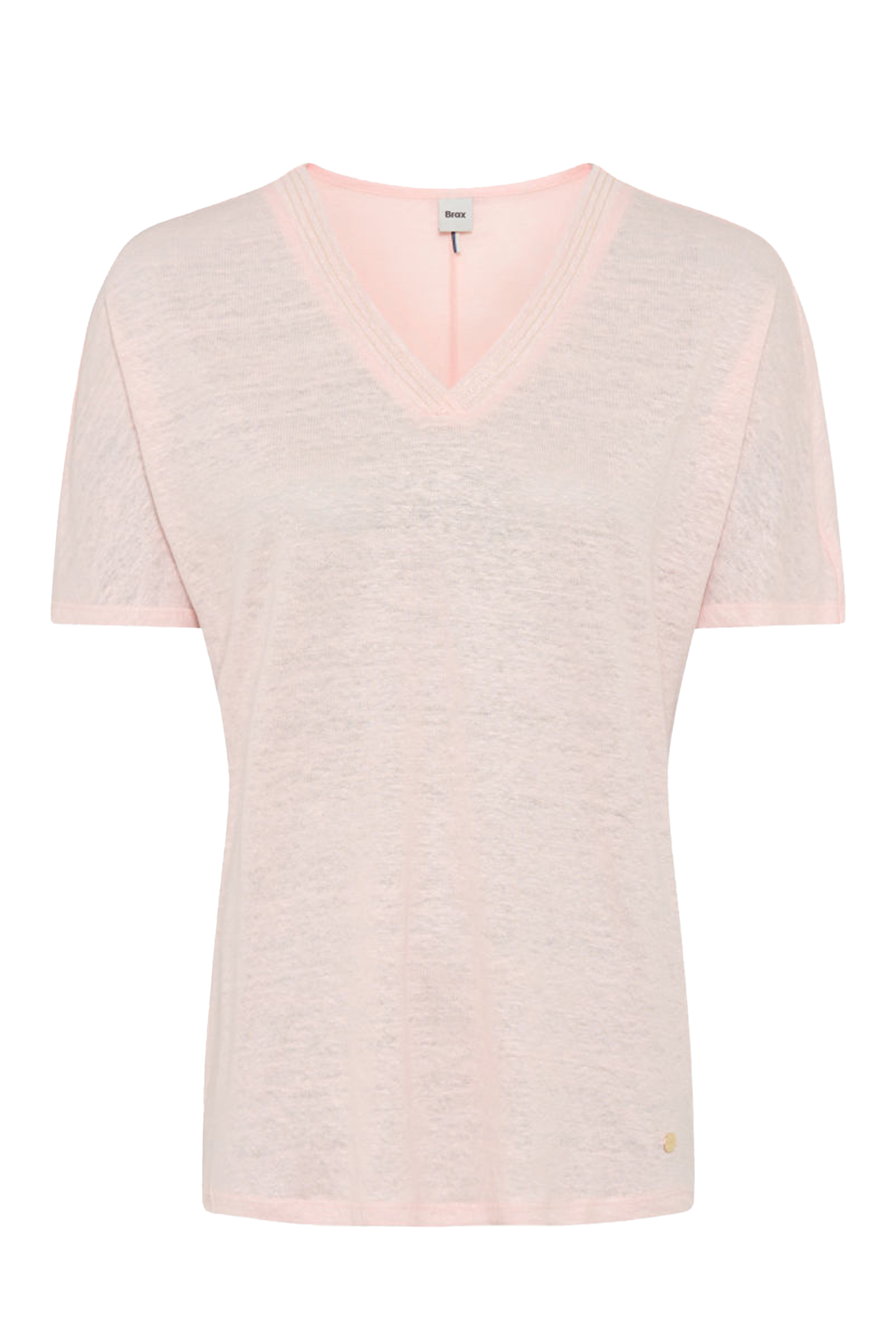 Dames t-shirt korte mouw rose