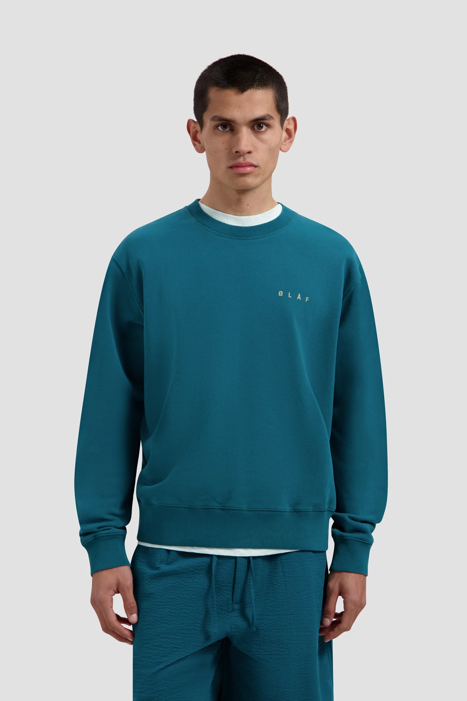 Heren sweater blauw
