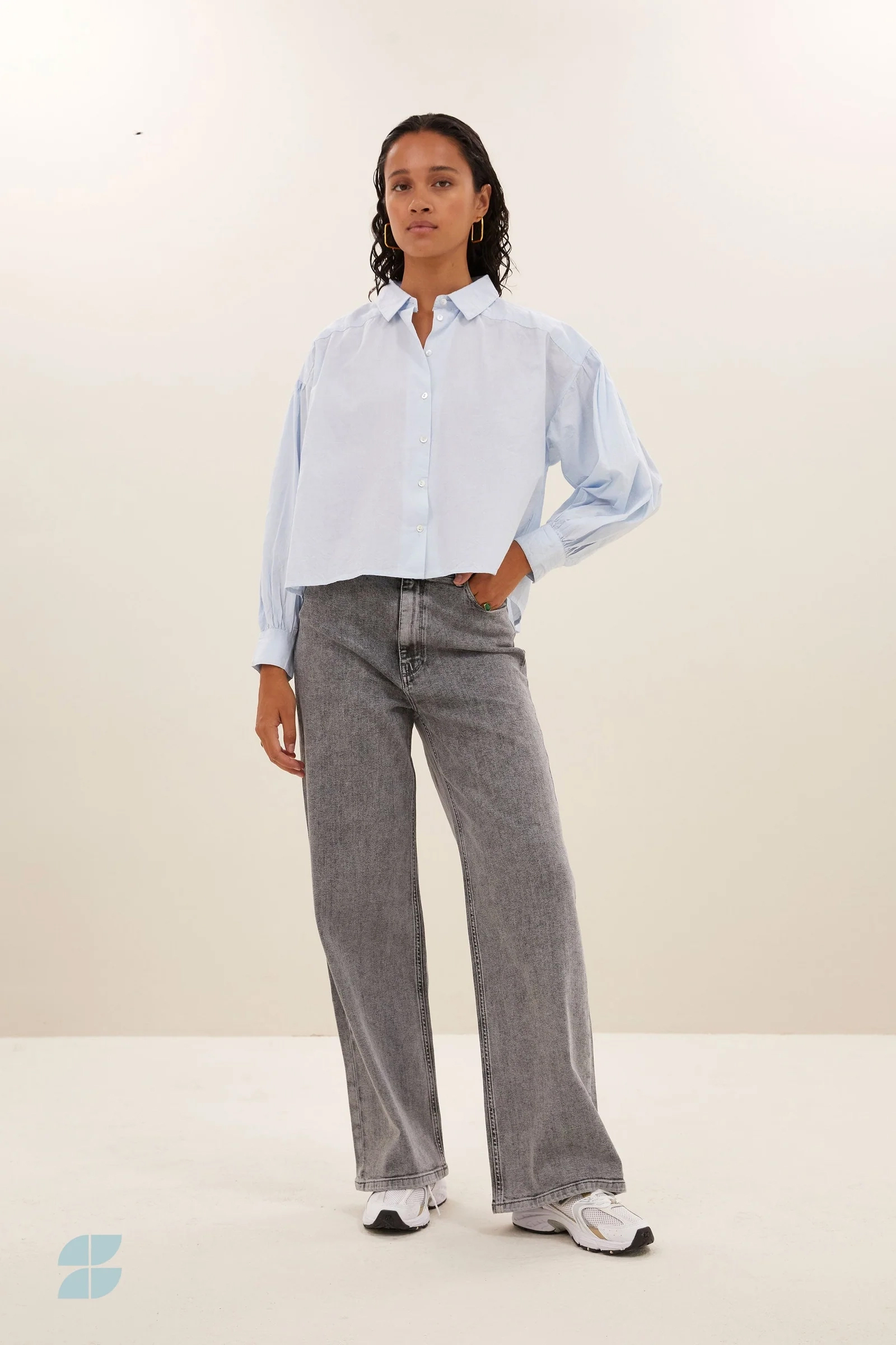Dames broek grijs