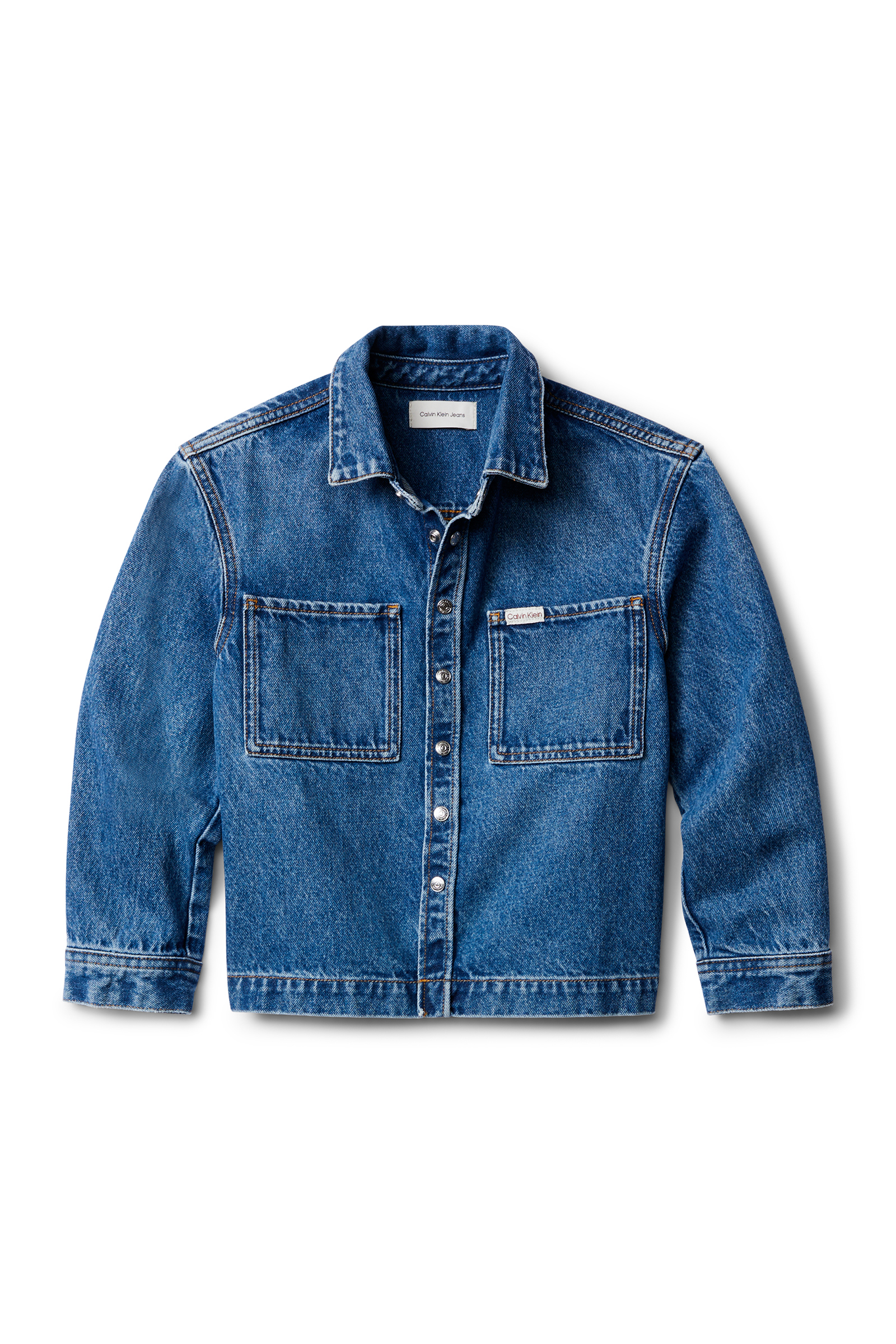 Jongens overhemd lange mouw blauw