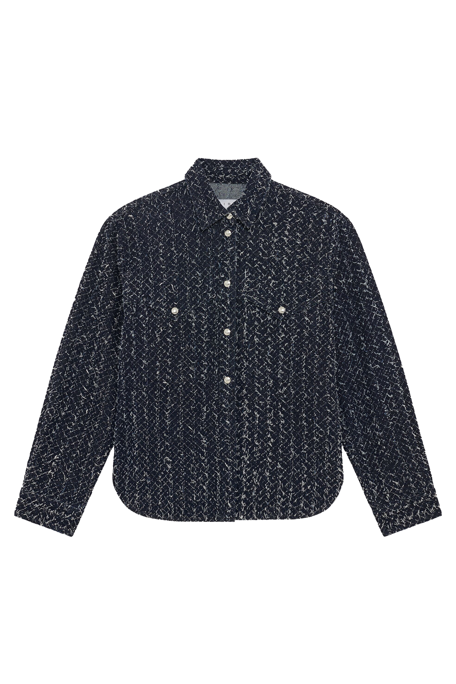 Dames blouse lange mouw blauw