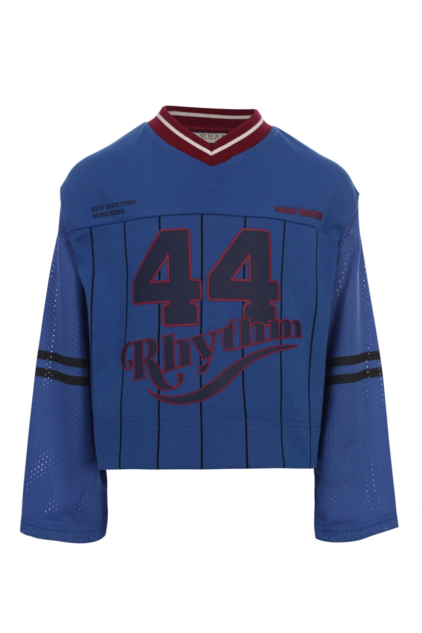 Meisjes t-shirt lange mouw blauw
