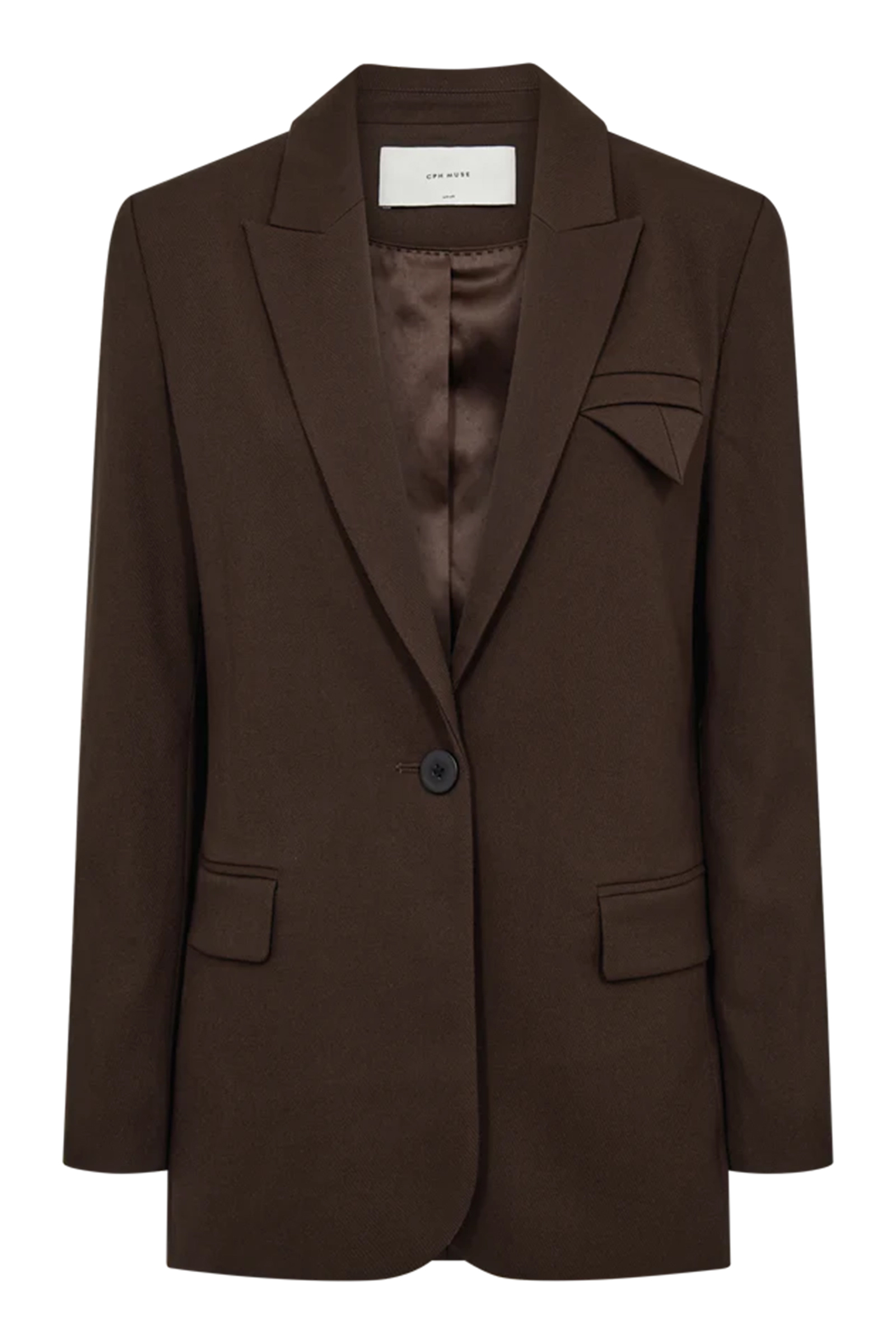 Dames blazer bruin