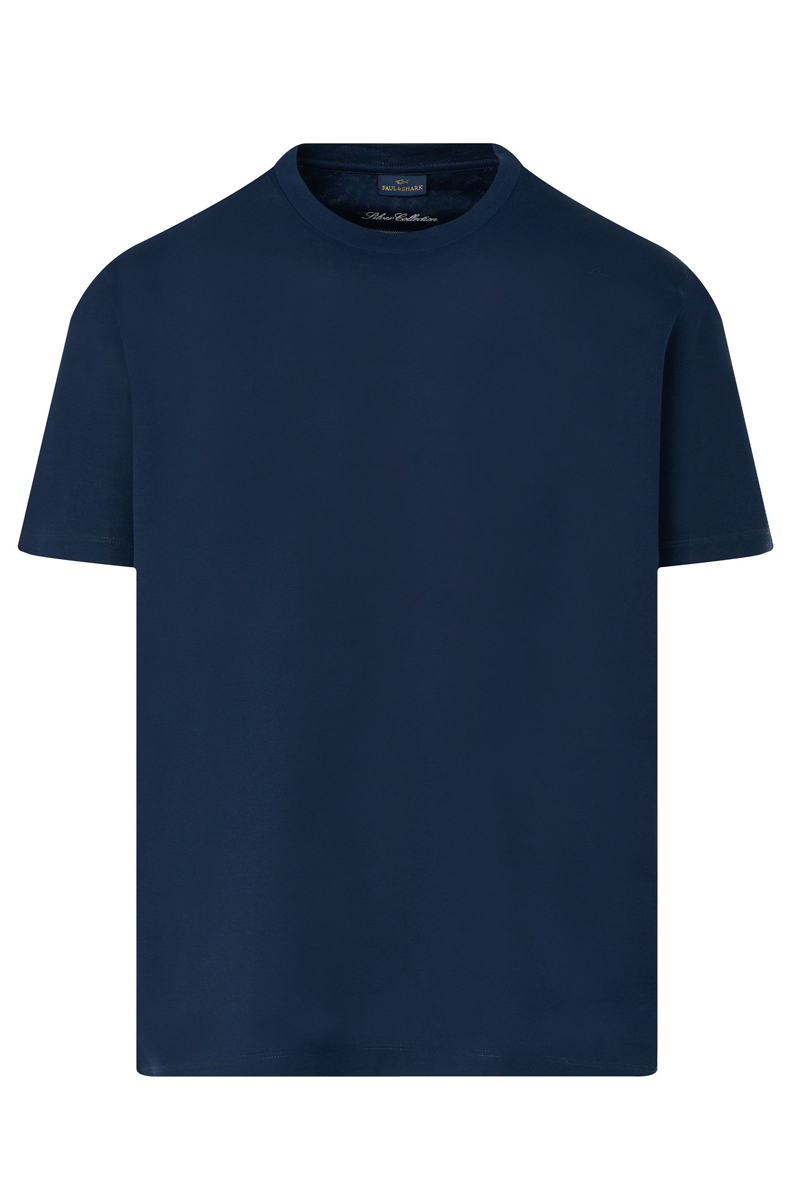 Paul & Shark Silver Collection Cotton Pique T-Shirt Blauw-1 1