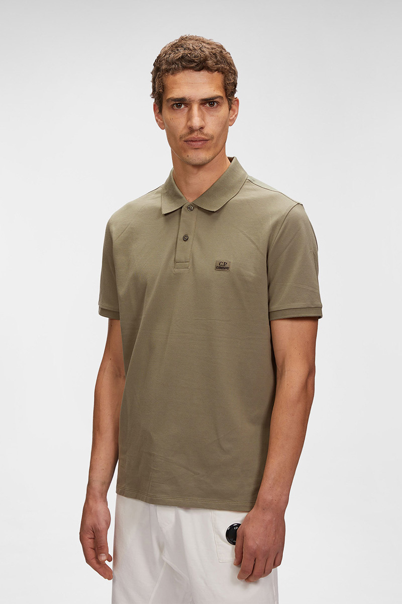 C.P. Company 24/1 PIQUET POLO SHIRT bruin/beige 2