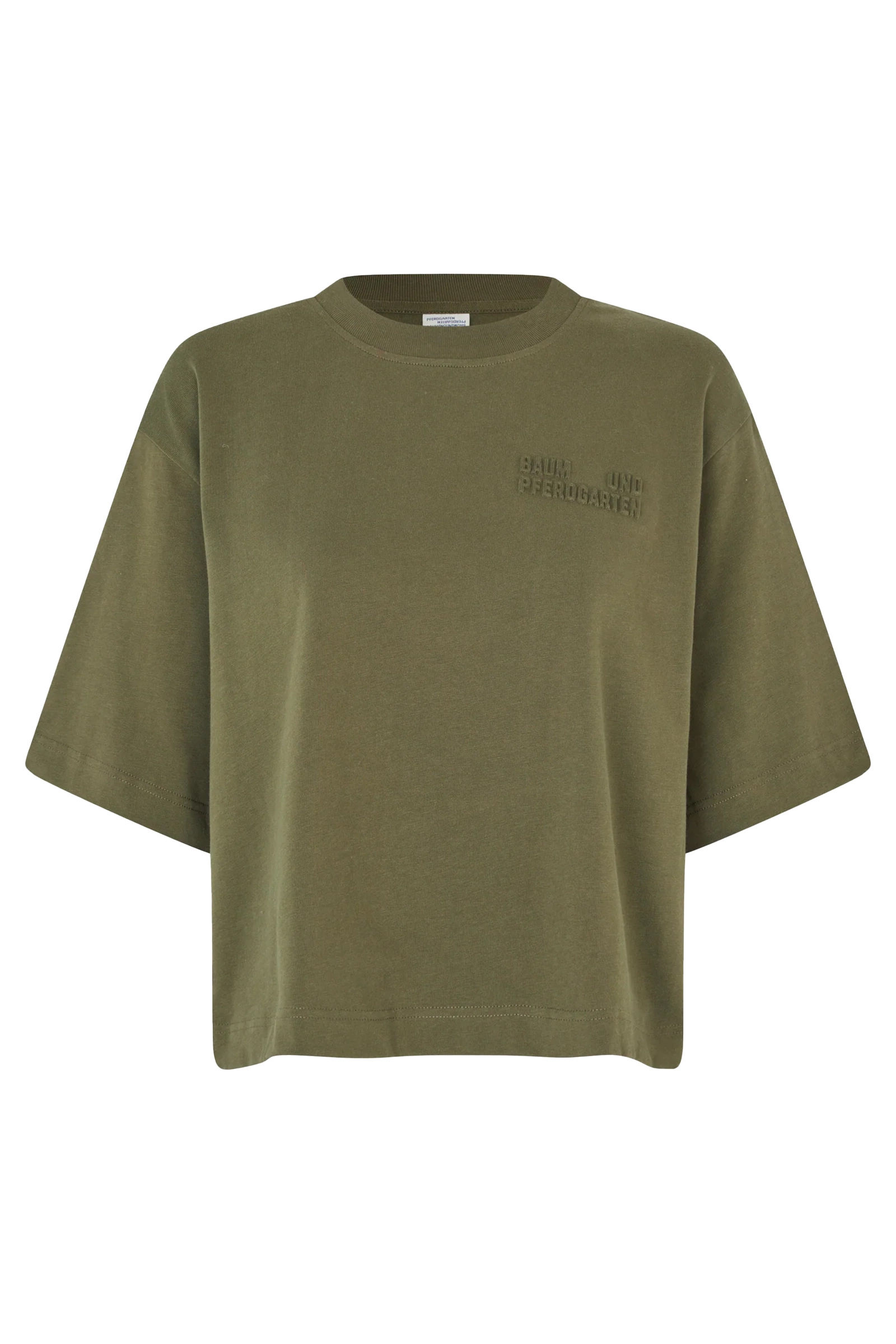 Dames t-shirt korte mouw groen