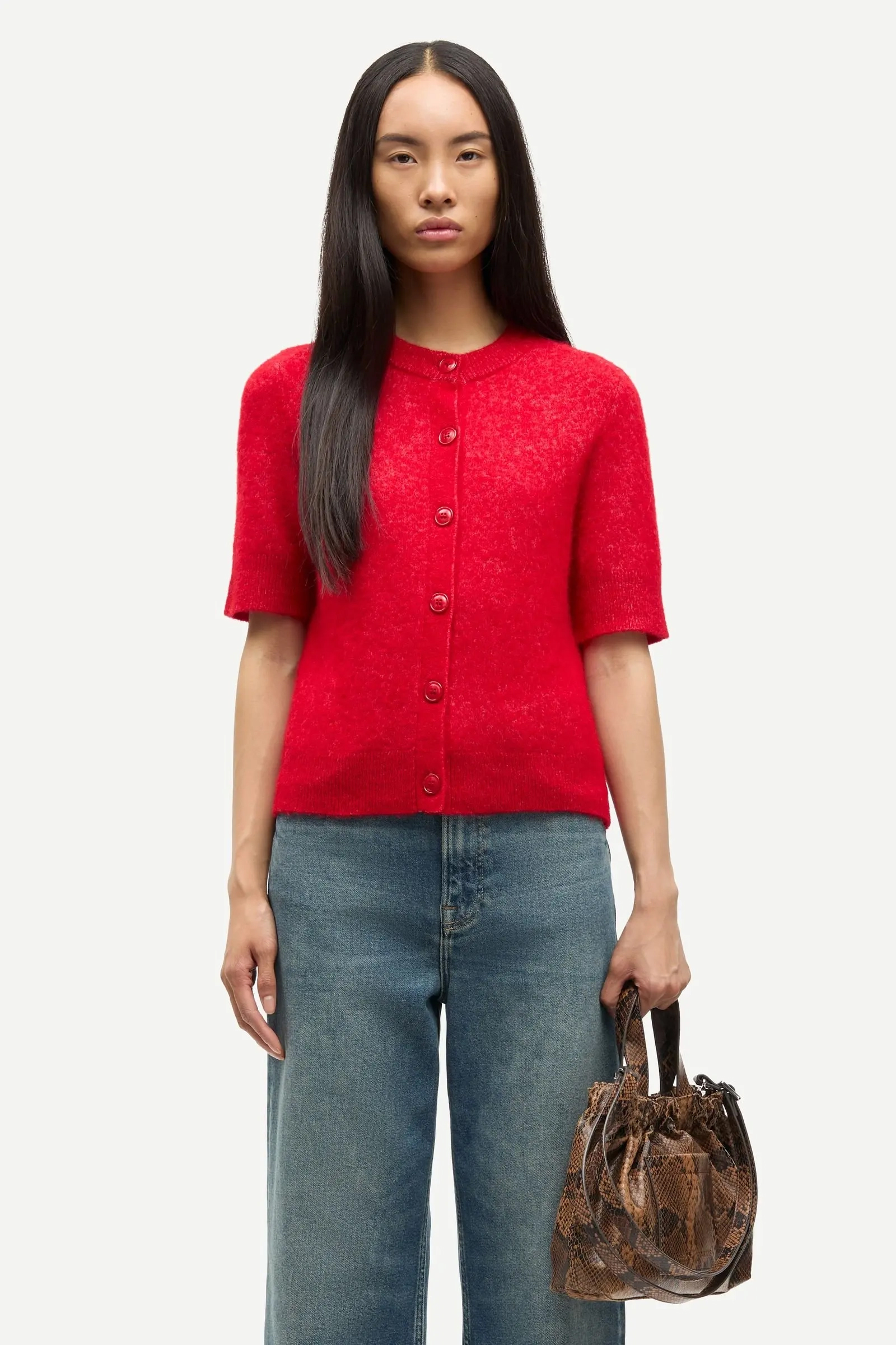 Dames vest rood