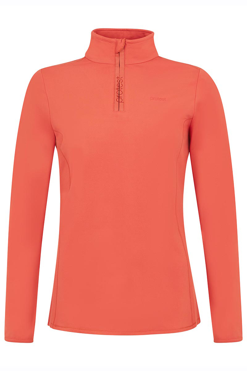 Wintersport dames pully+rits oranje