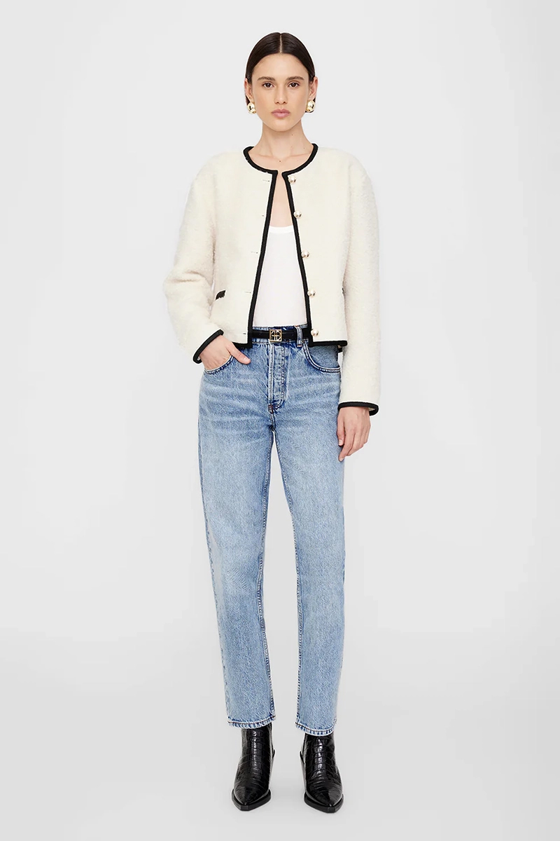 Dames blazer ecru