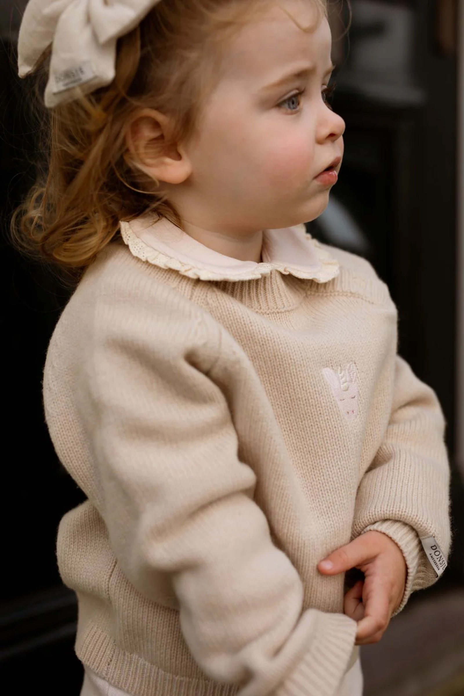 Baby romper lange mouw rose
