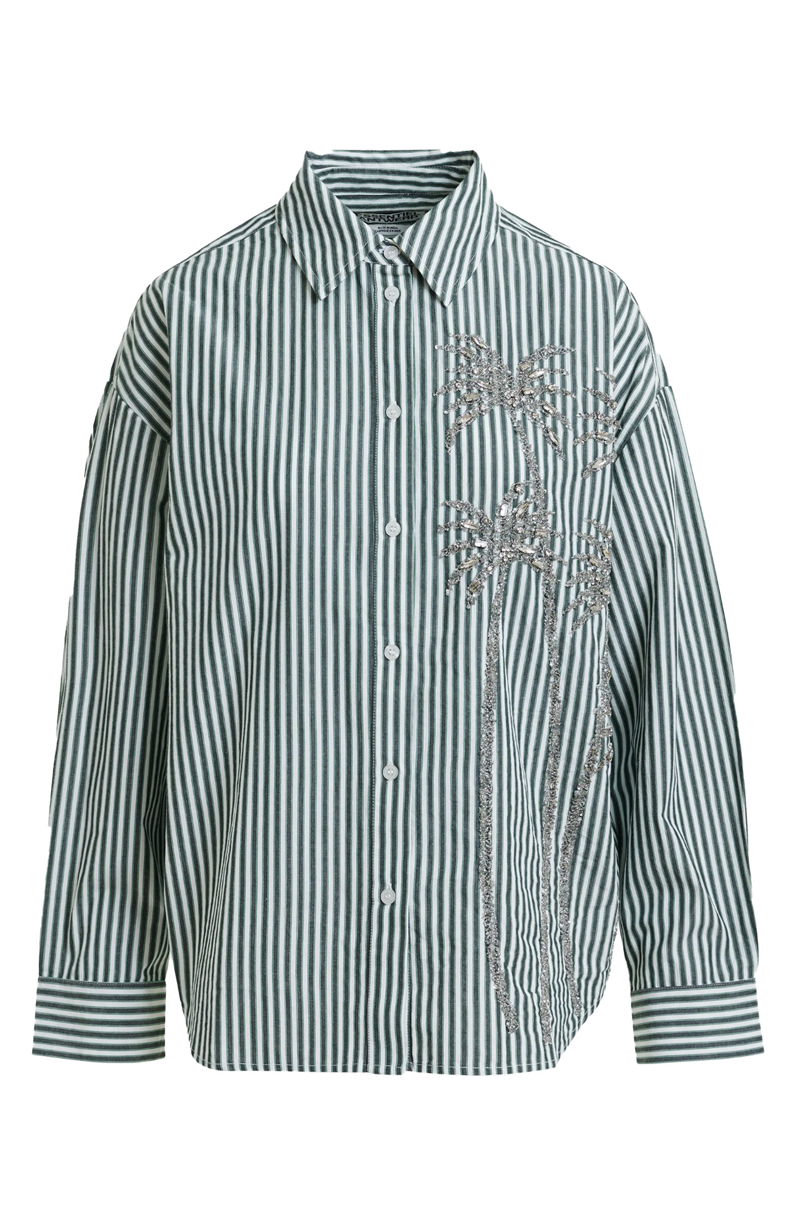Dames blouse lange mouw groen