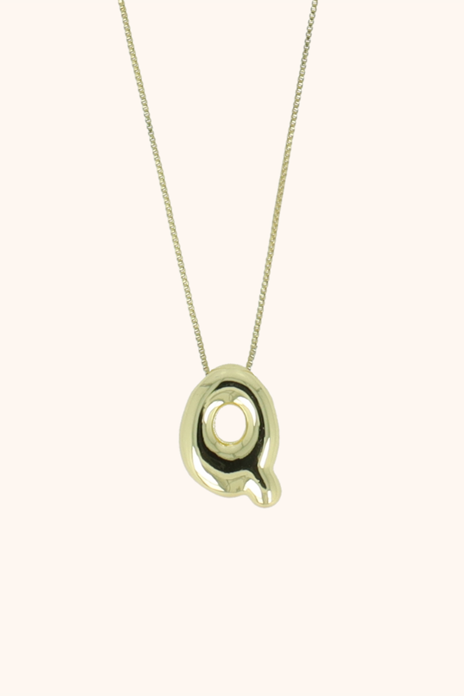 Lott Gioielli Cartoon Letter Q Goud-1 2