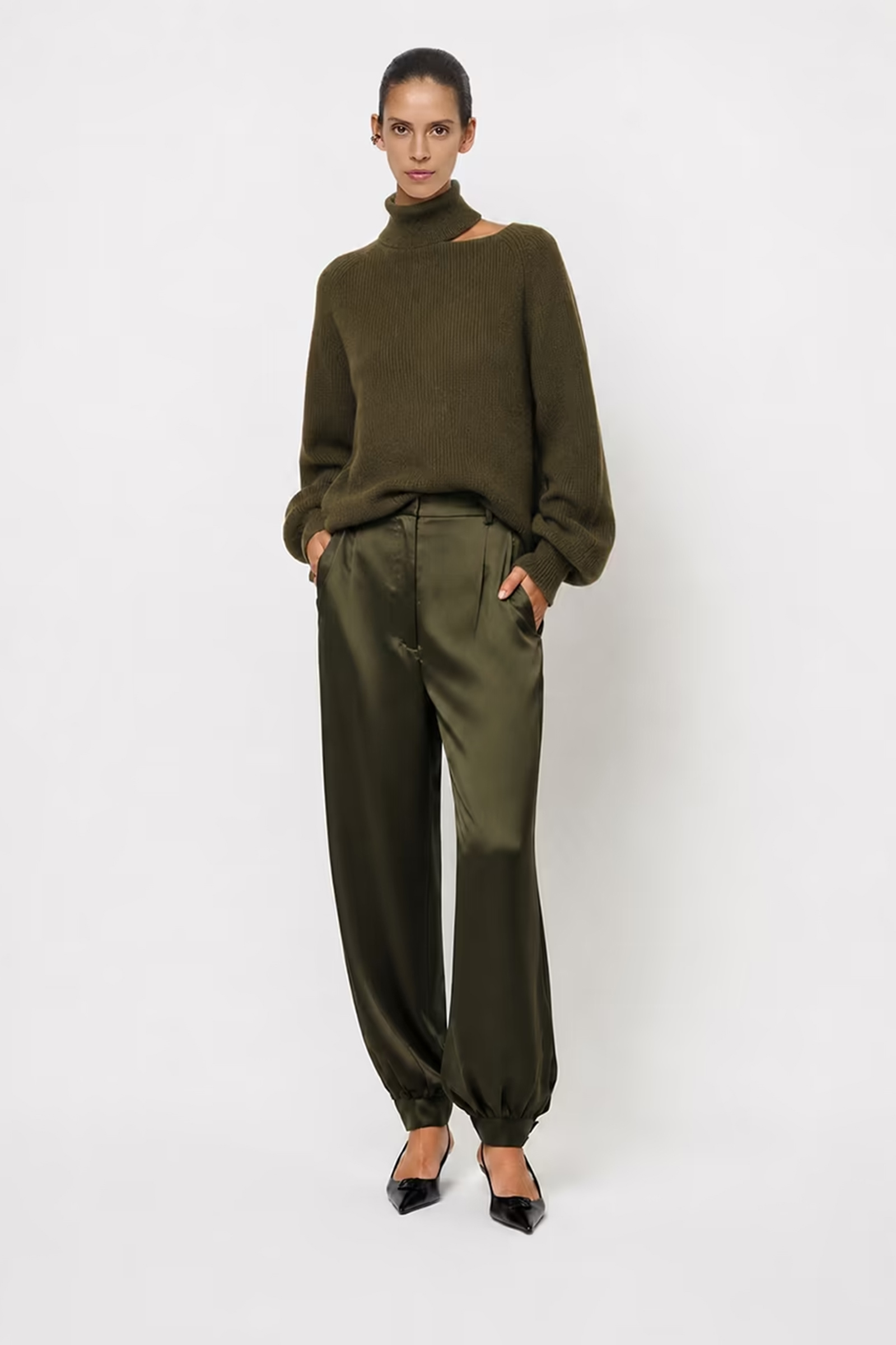Dames broek groen