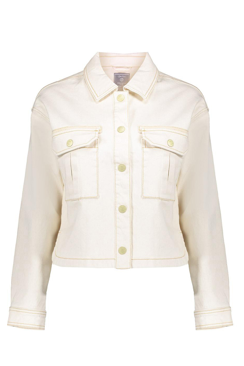 Geisha Jeans jacket Ecru-1 1