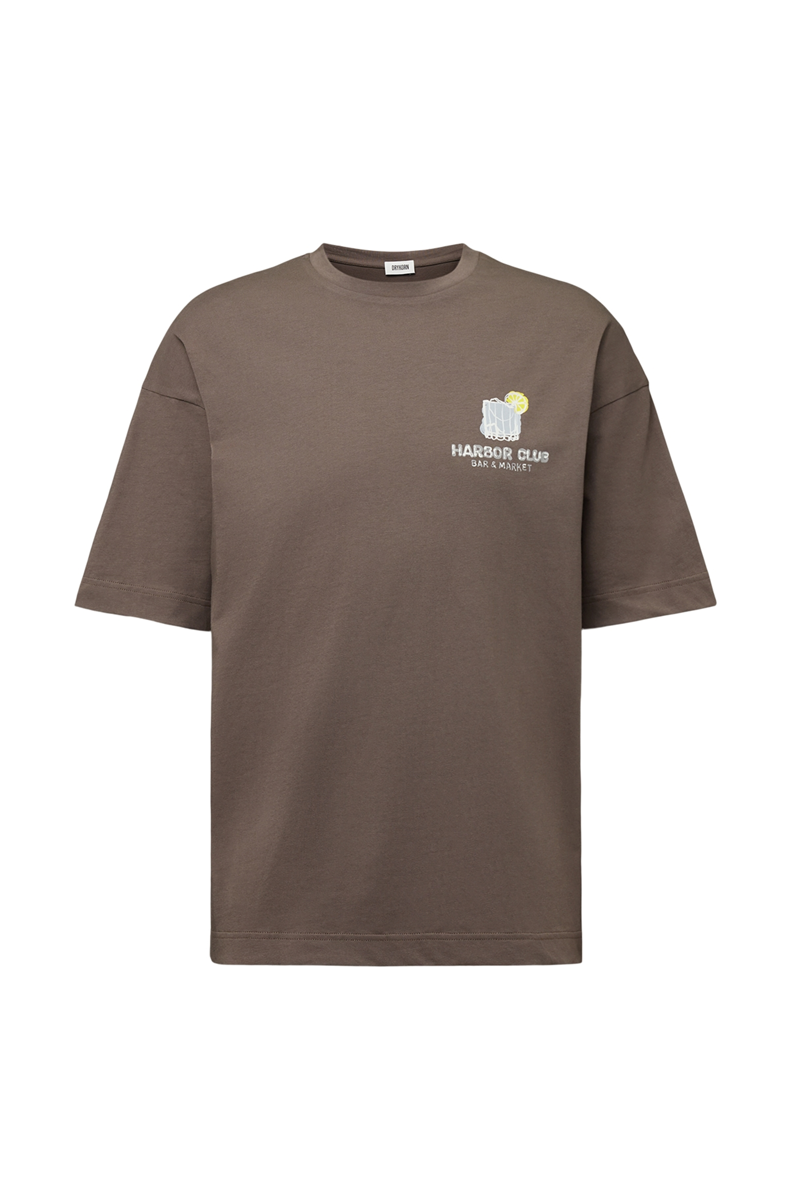 Heren t-shirt kortemouw bruin