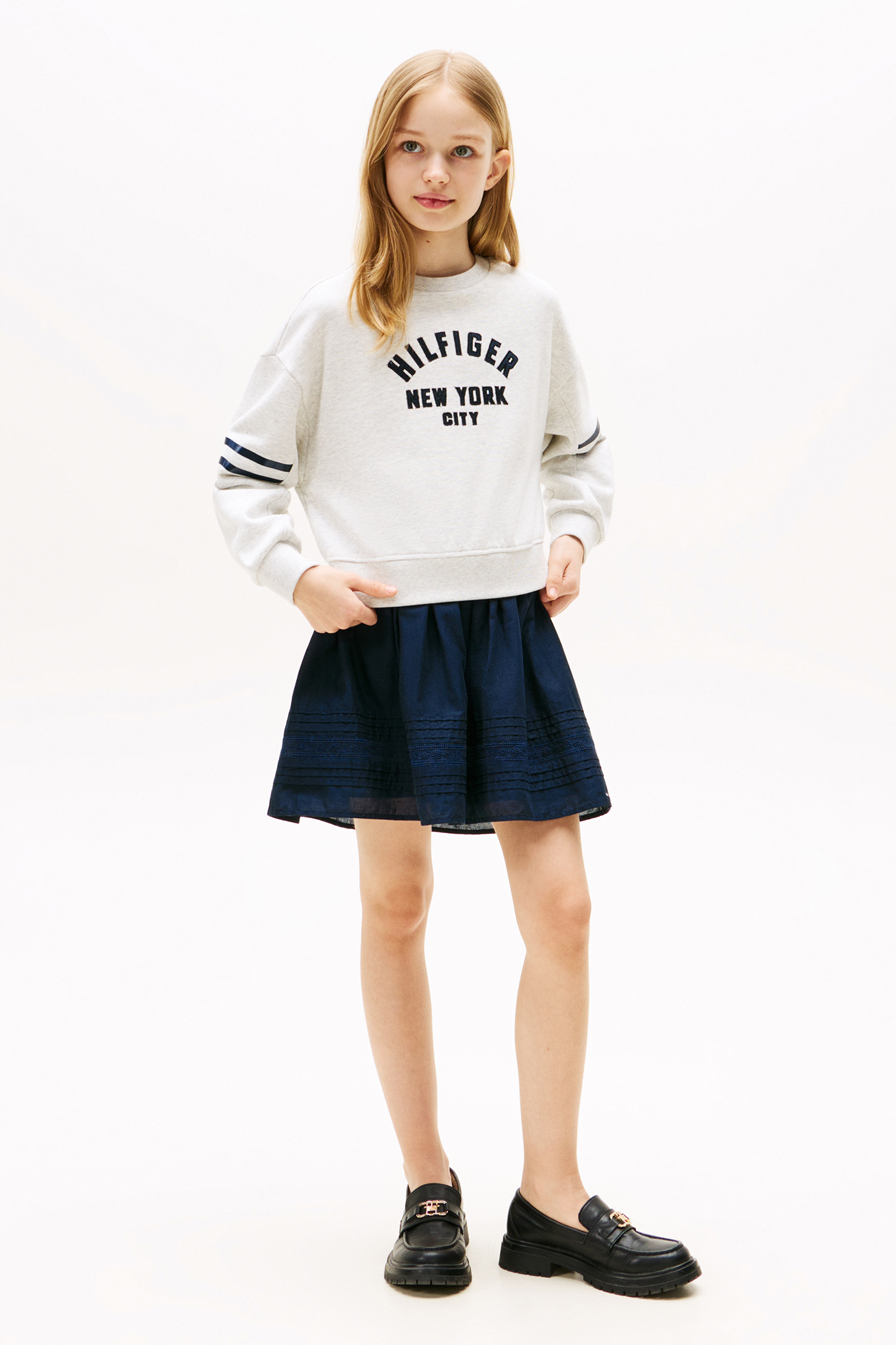 Meisjes sweater grijs