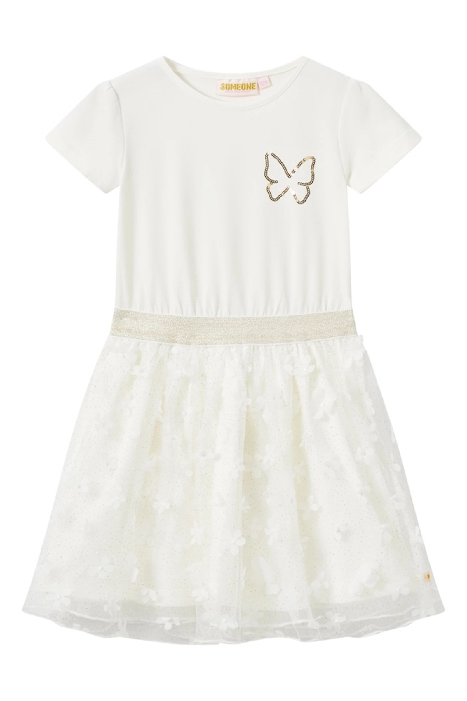 Meisjes jurk ecru