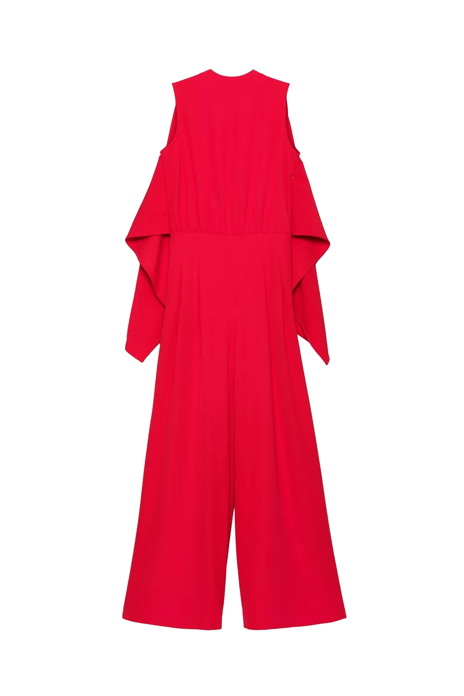 Dames jumpsuit/tuinbroek rood