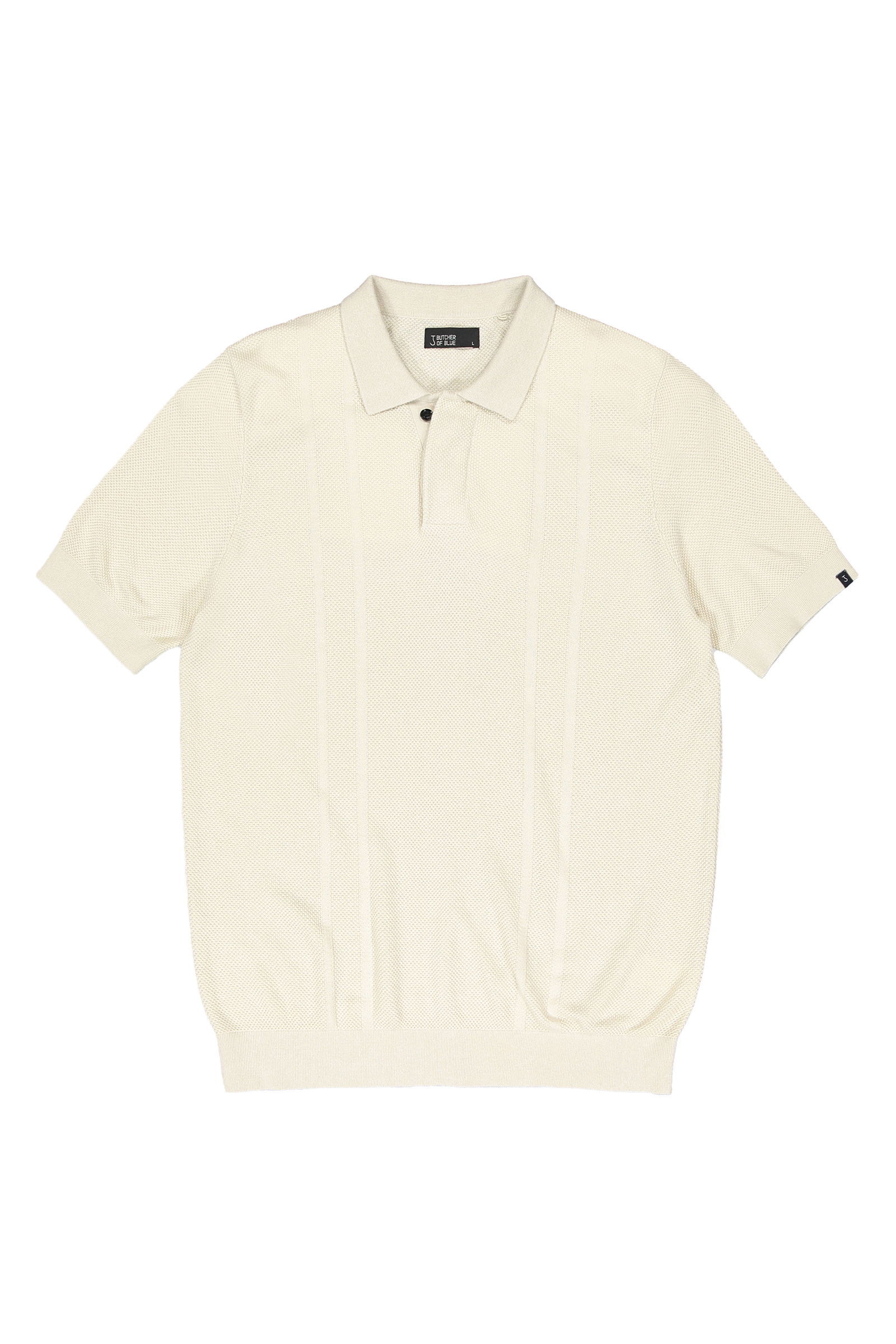 Butcher of Blue Ripley Knit Polo bruin/beige-1 1
