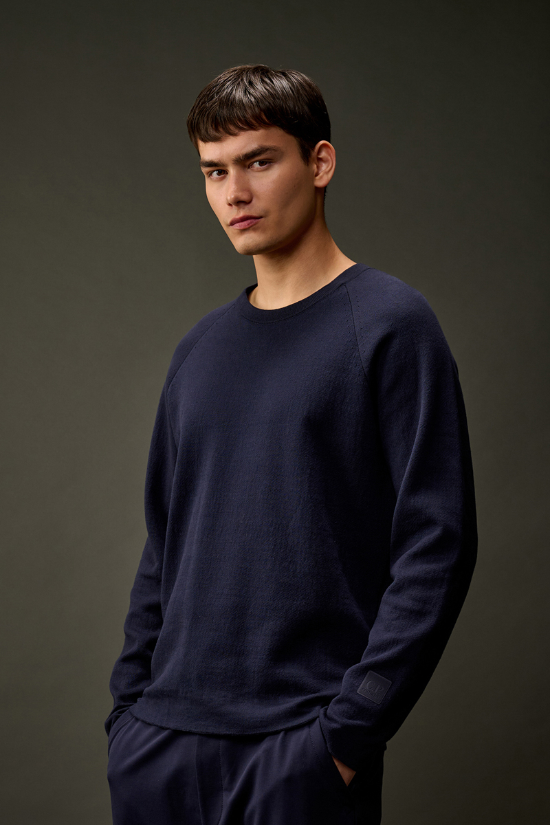 Heren trui blauw