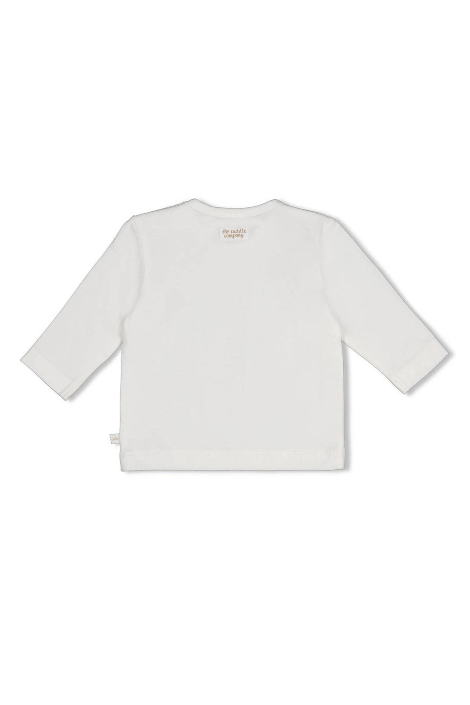Baby t-shirt lange mouw ecru