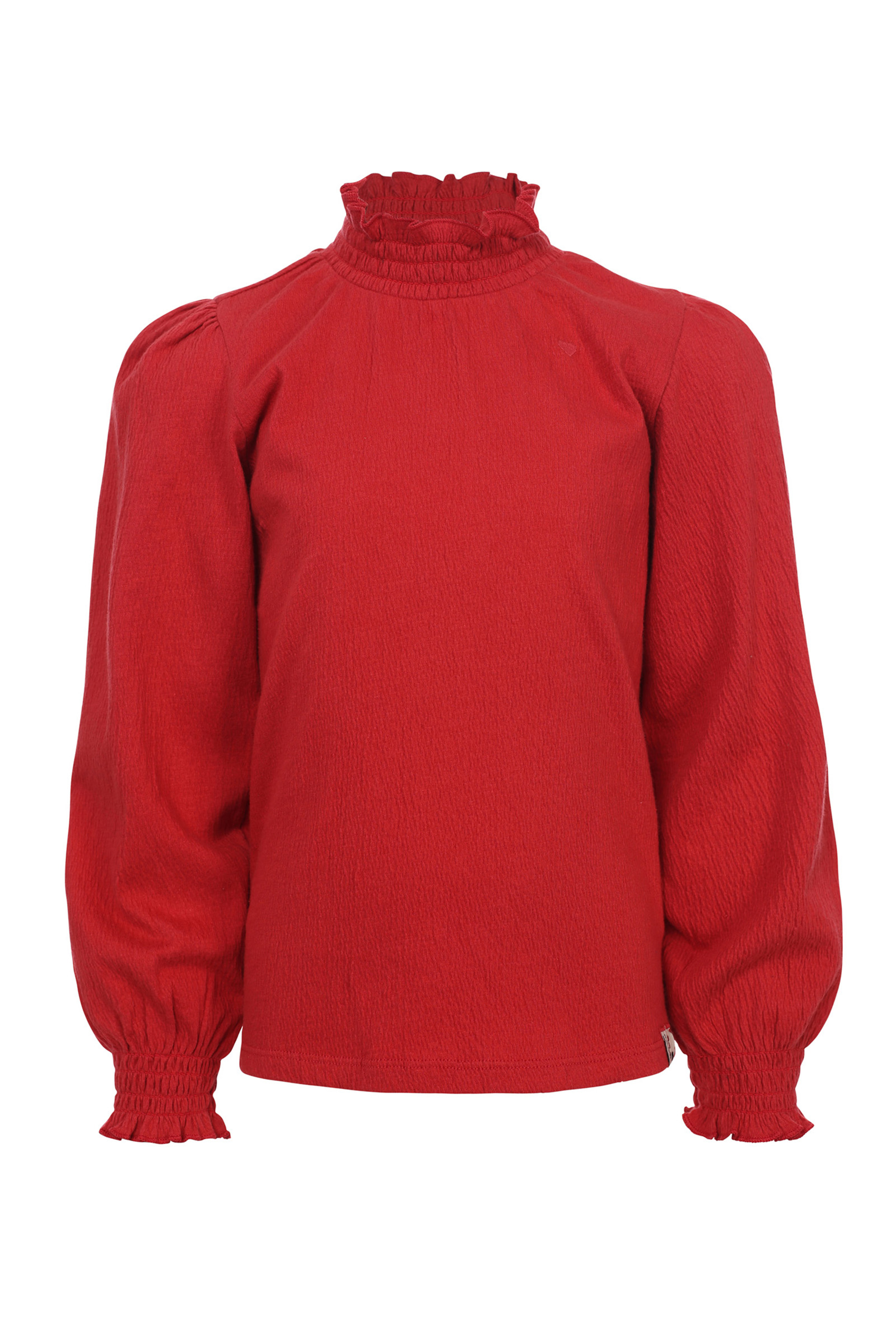 Meisjes t-shirt lange mouw rood