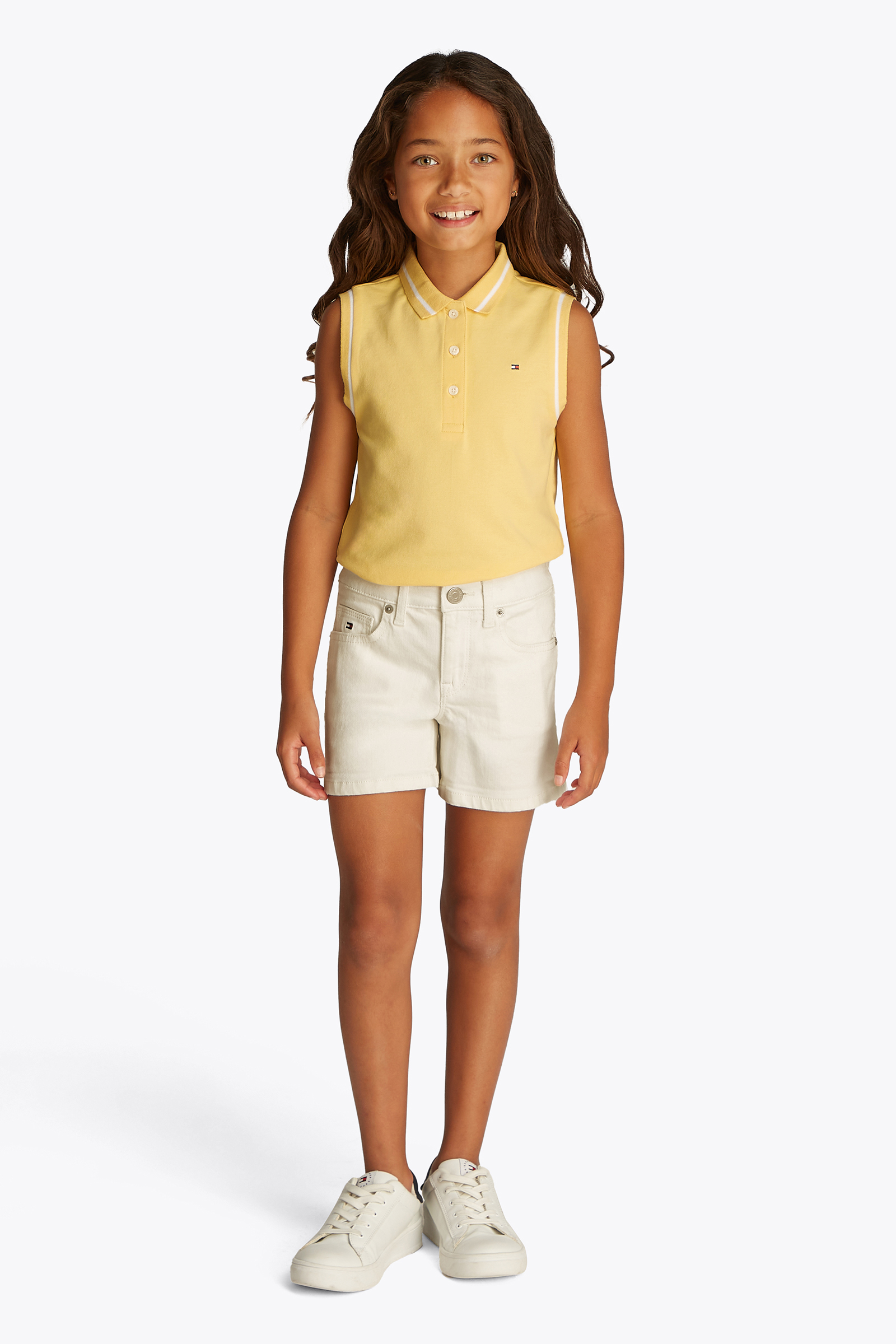 Meisjes short wit