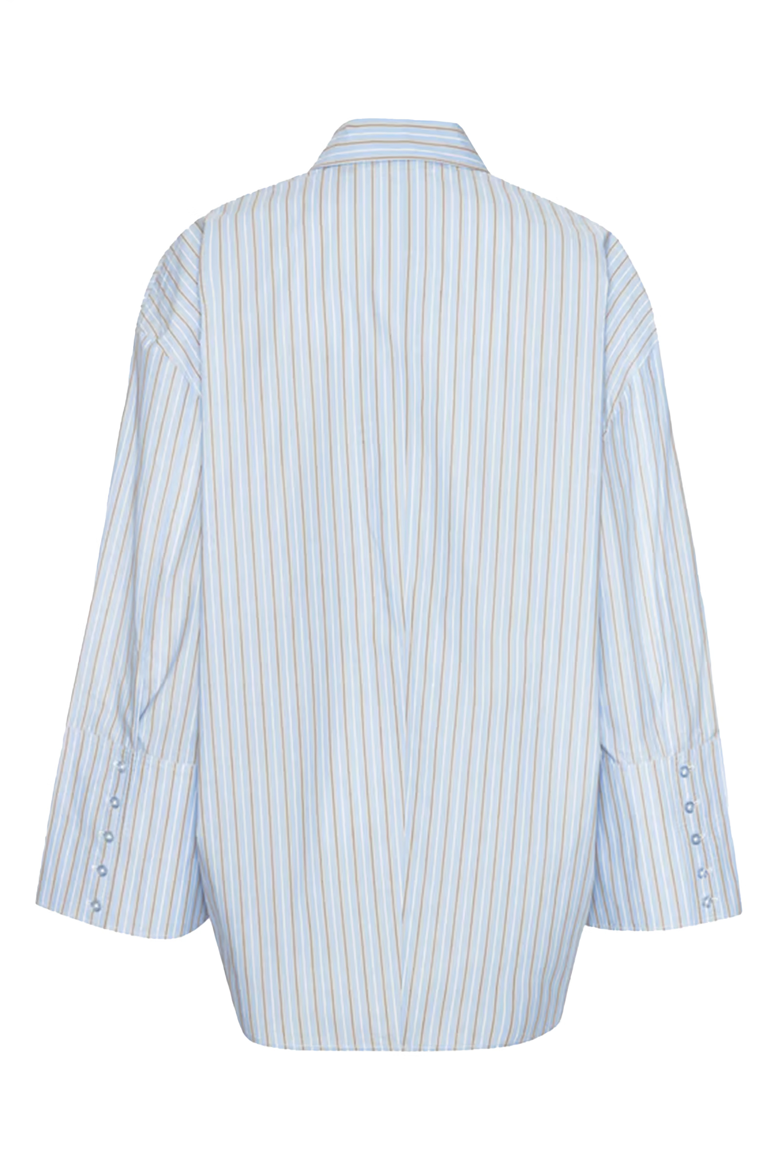 Dames blouse lange mouw blauw