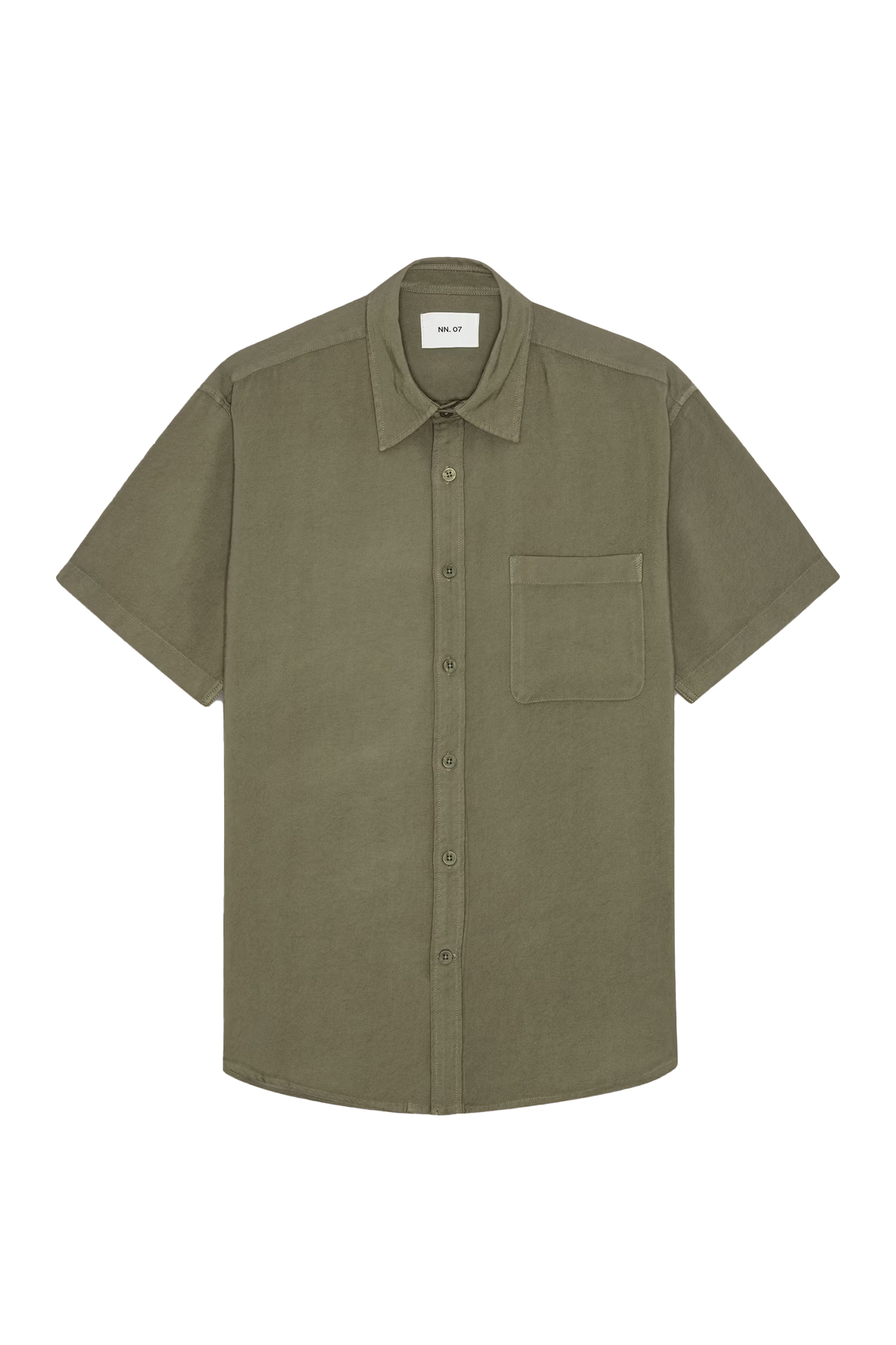 Heren overhemd km casual groen