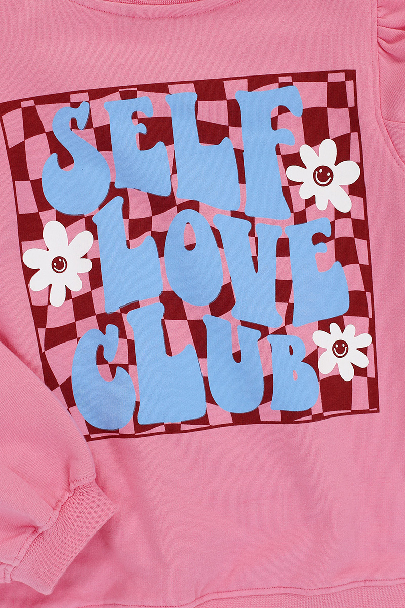 Meisjes sweater rose