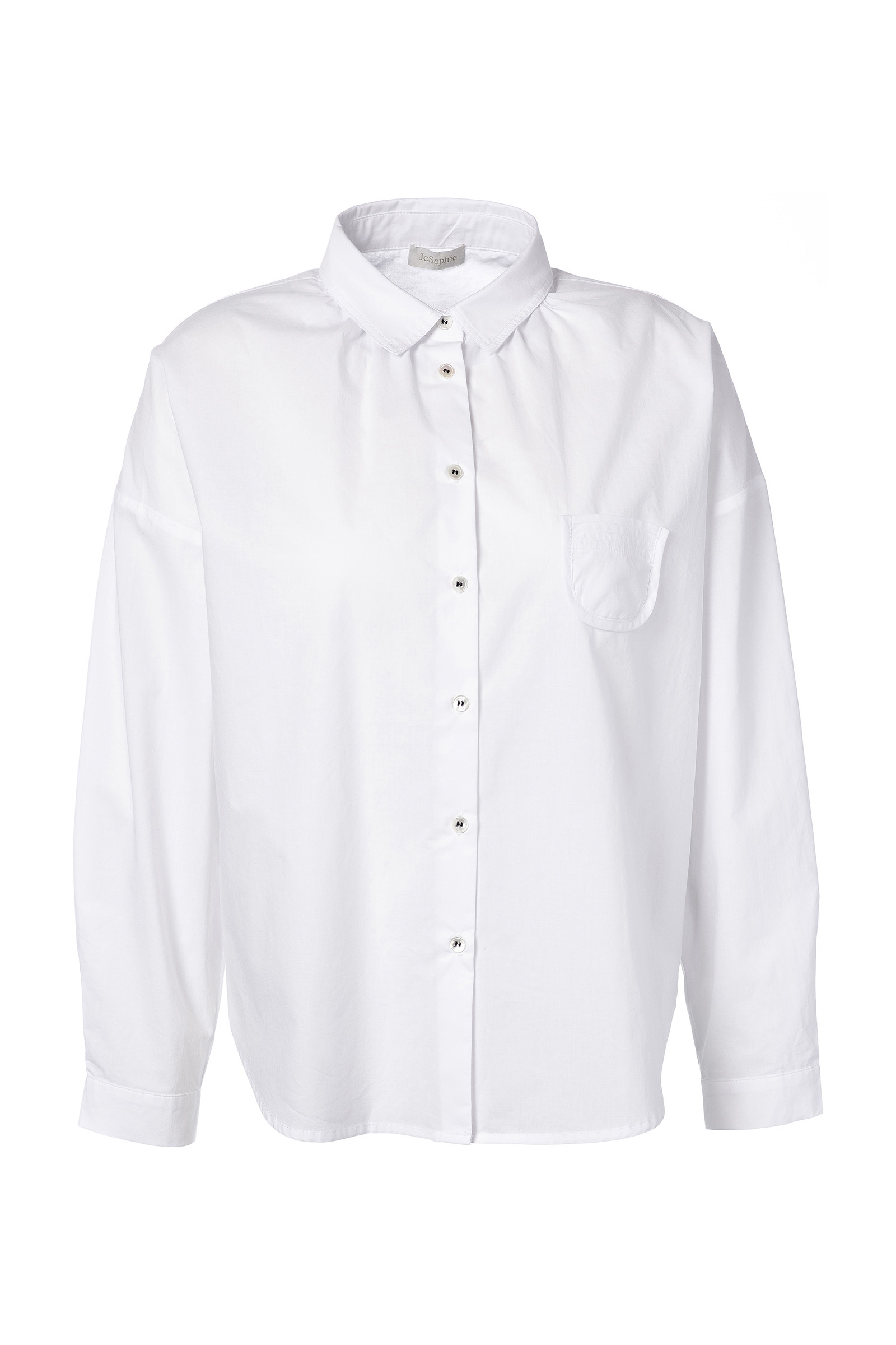 Dames blouse lange mouw wit