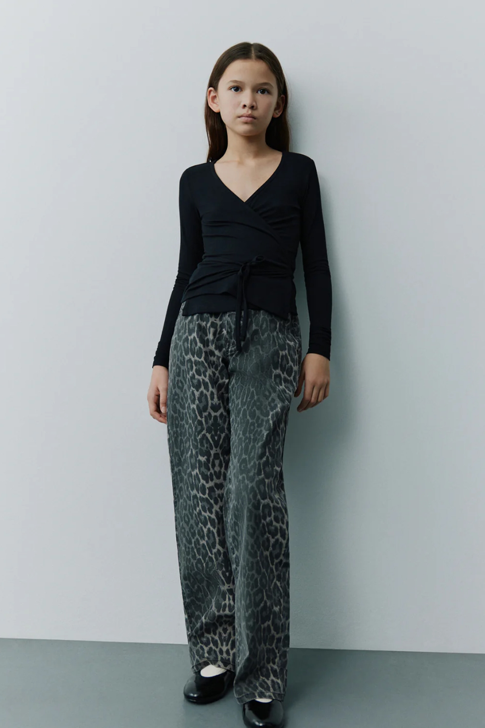 Meisjes broek grijs