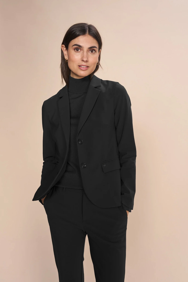 Dames blazer zwart