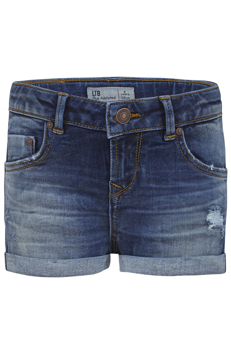 Meisjes short blauw
