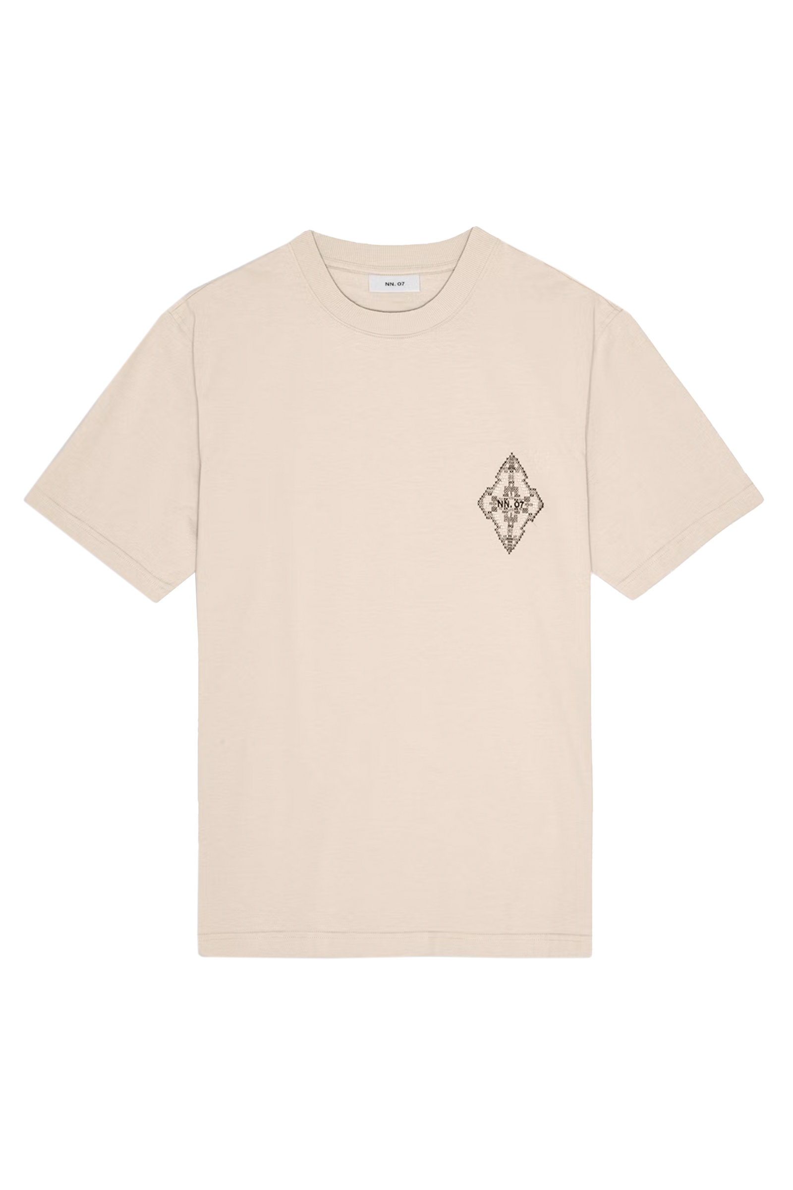 Heren t-shirt kortemouw ecru