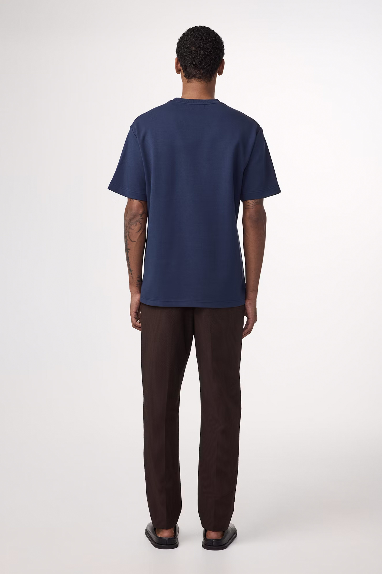 NN07 NAT SS LOGO TEE 3457 Blauw 3