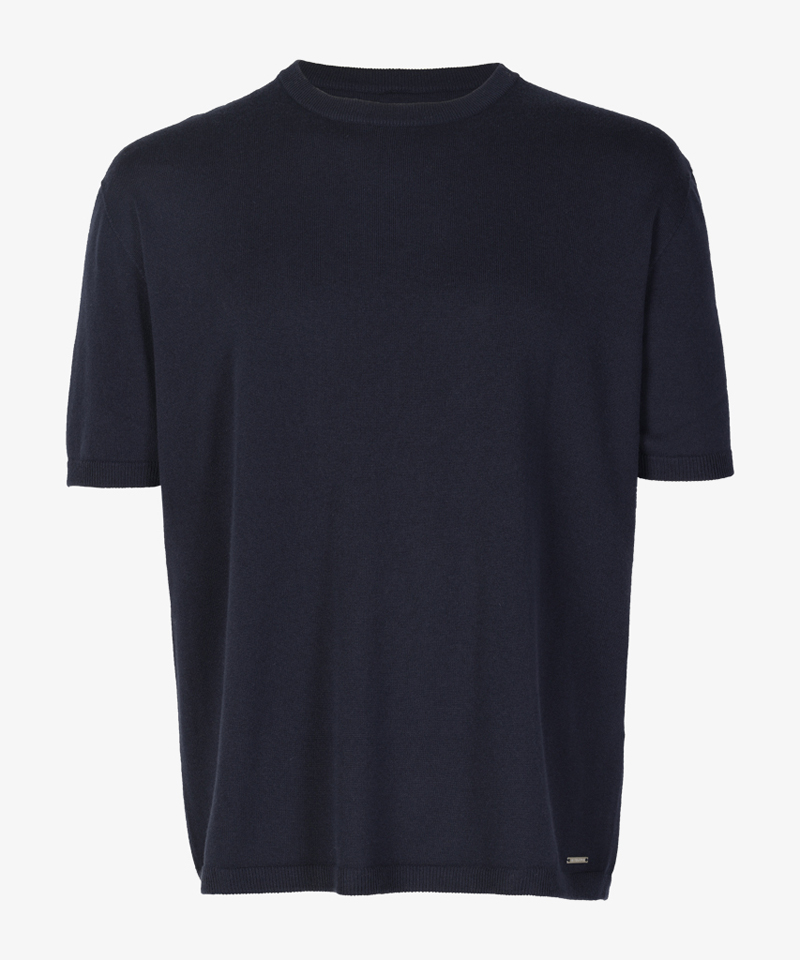 Heren t-shirt kortemouw blauw