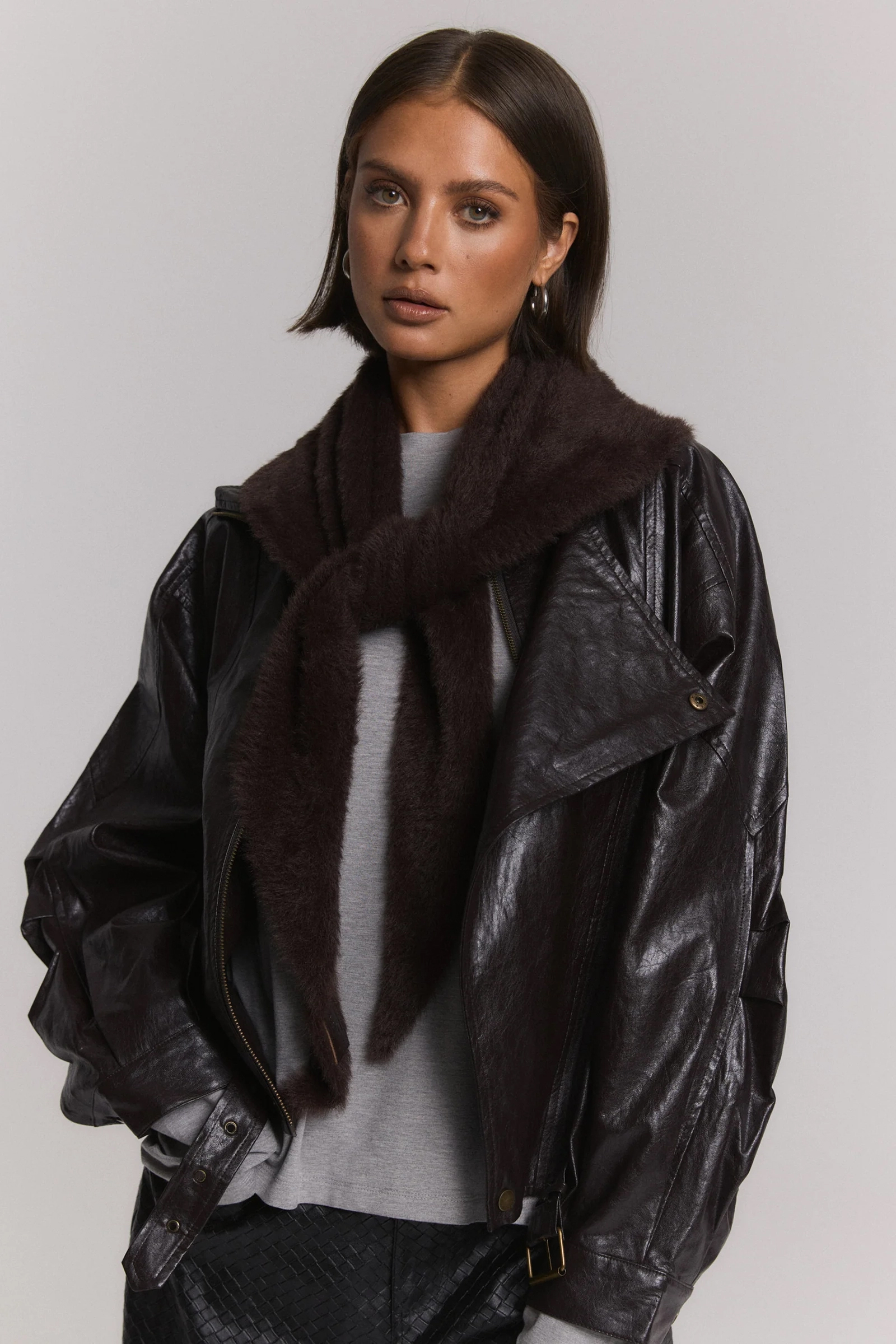 Dames diverse accessoires bruin
