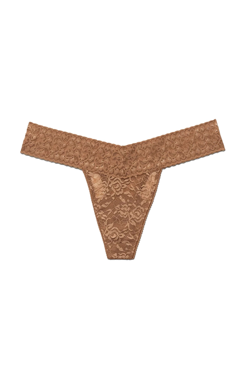Lingerie dames string bruin