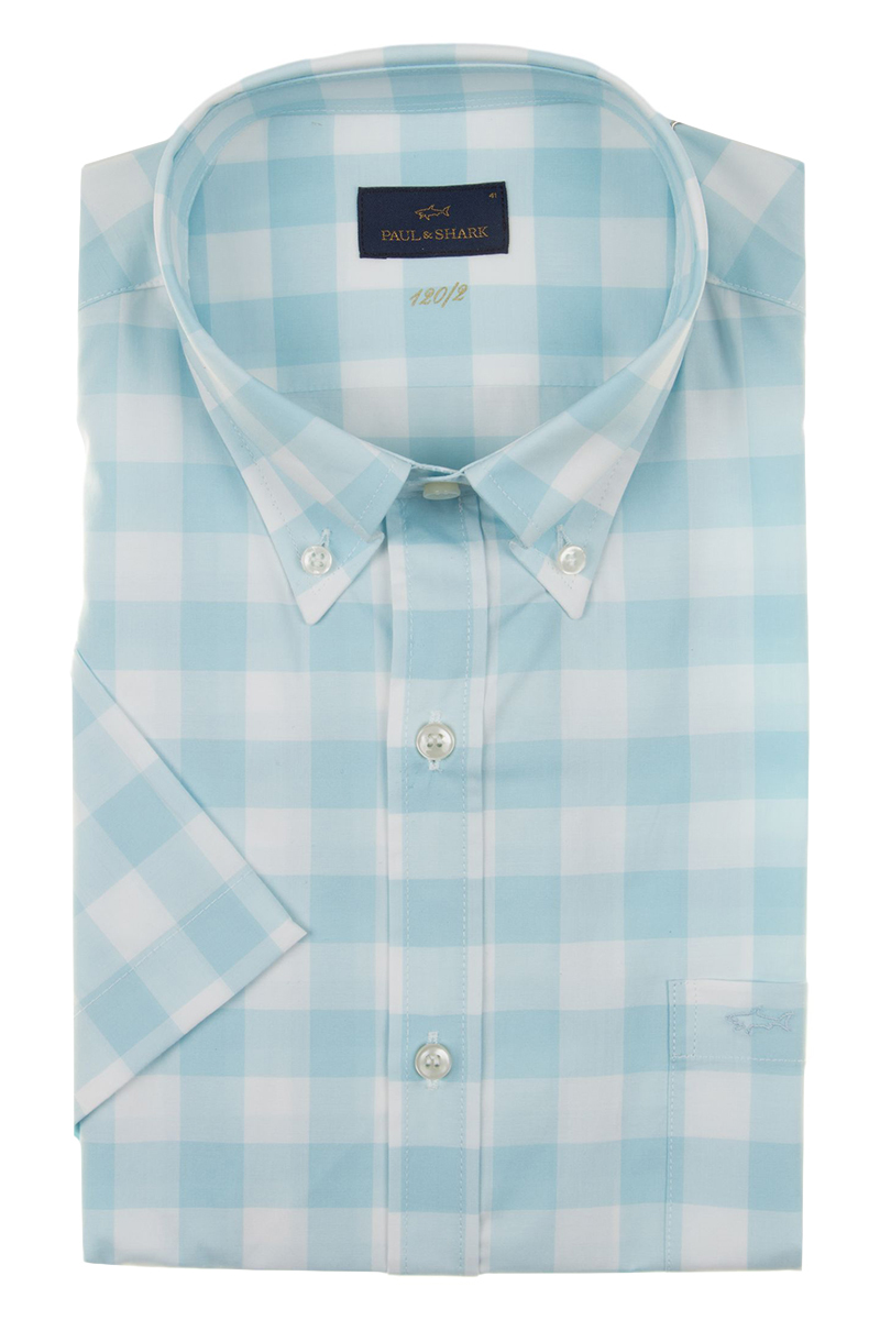 Heren overhemd lm dressual blauw