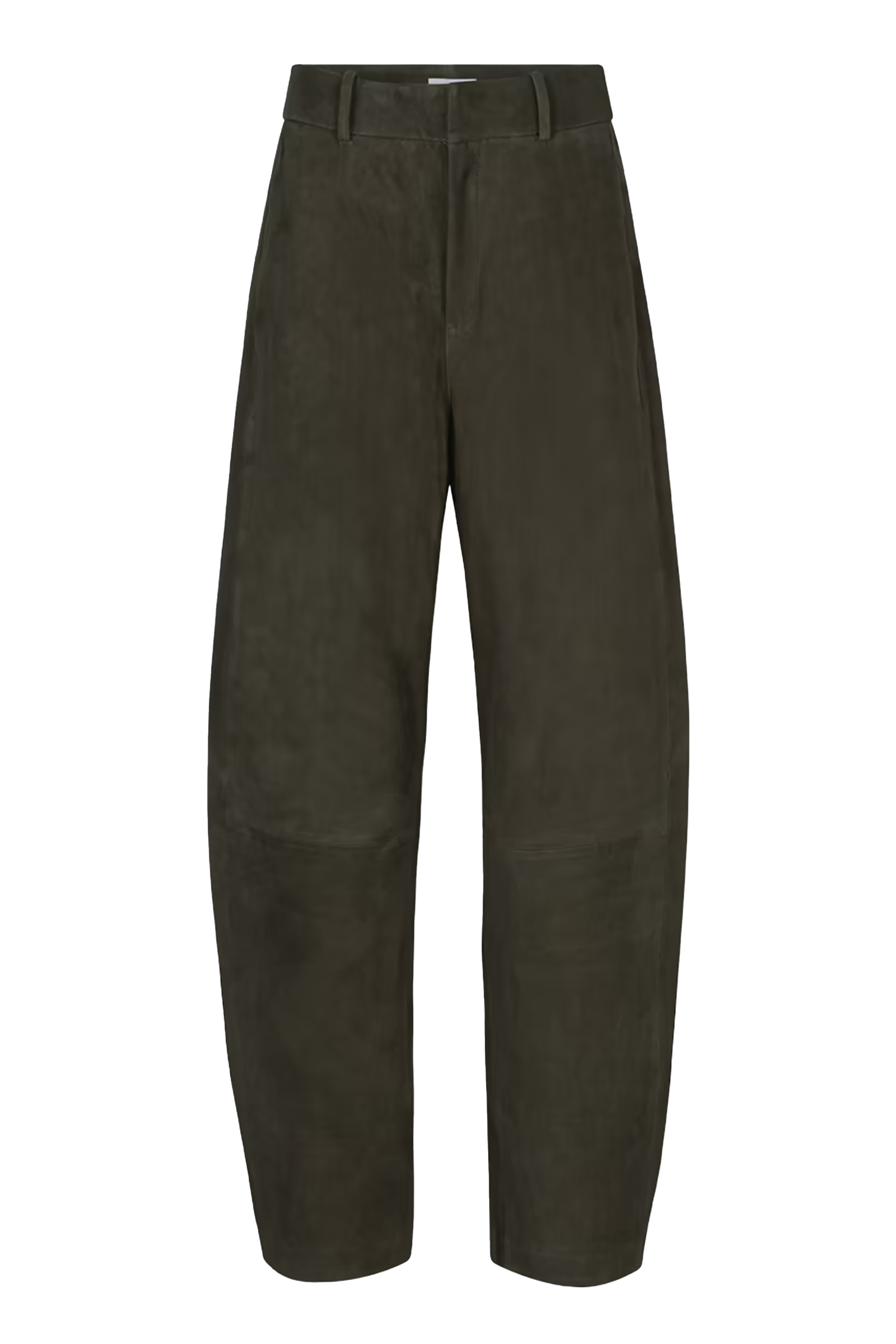 Dames leren broek groen