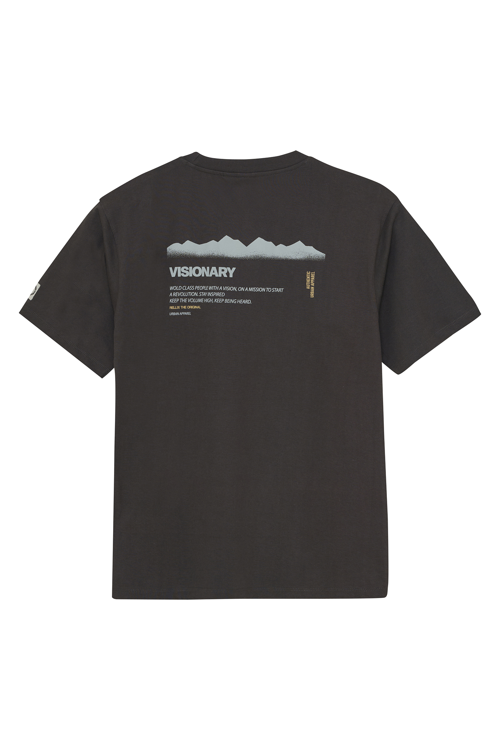 Rellix T-shirt rlx backprint Grijs-1 3