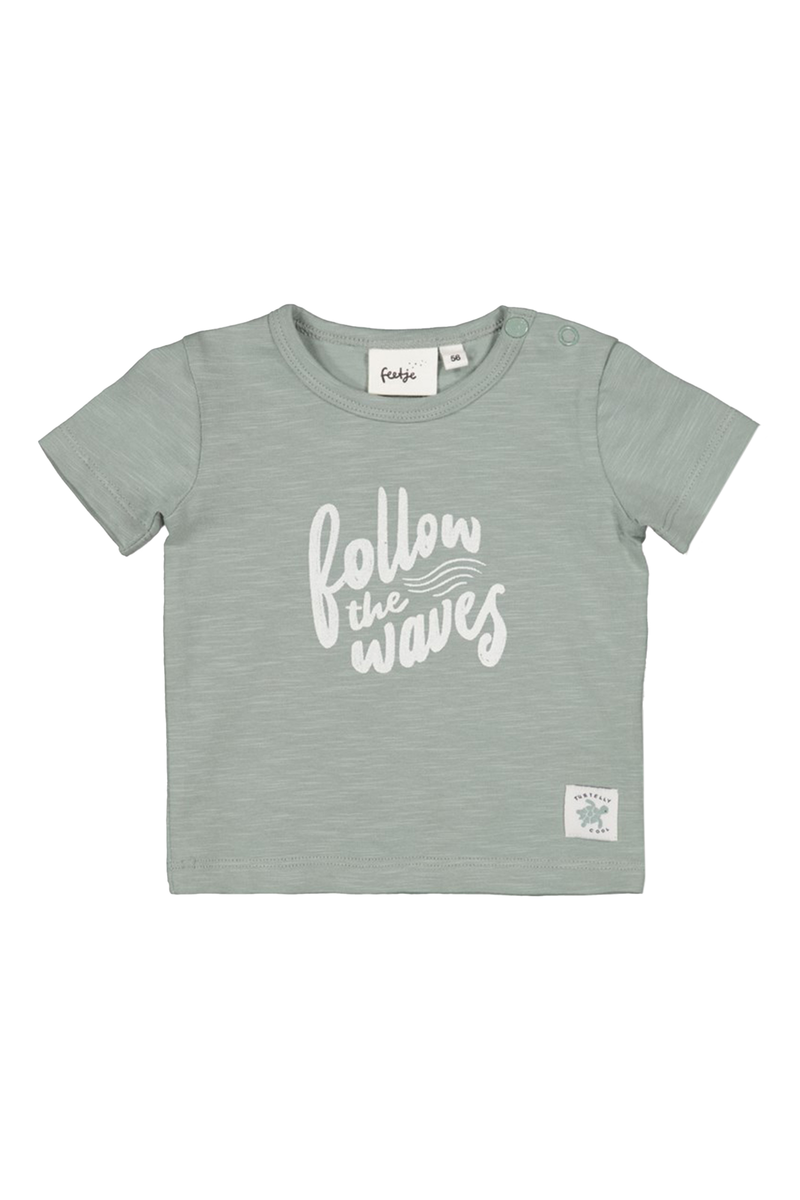 Baby t-shirt korte mouw groen