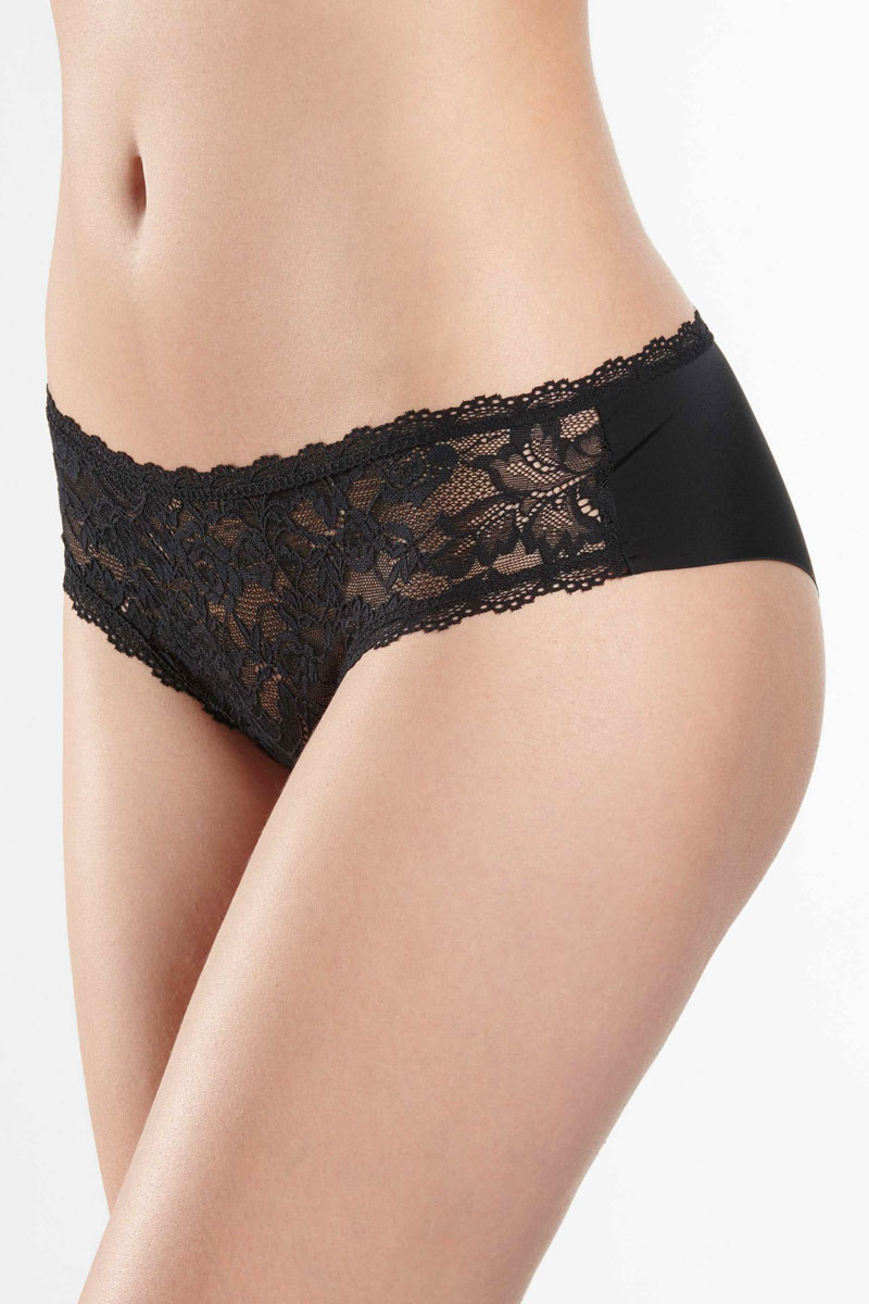 Aubade Lingerie dames slip  00286604 Zwart-1 2