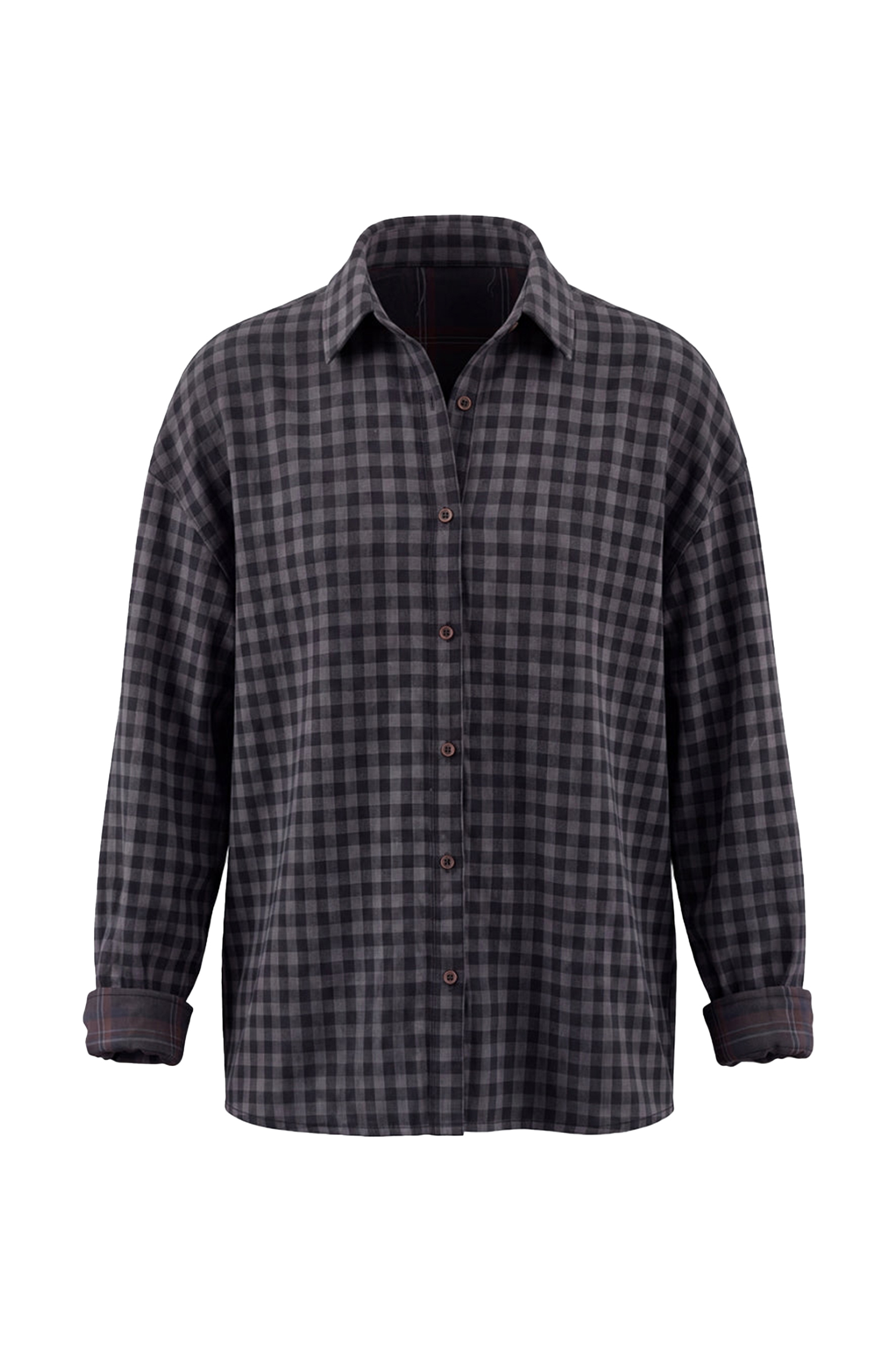 Dames blouse lange mouw zwart