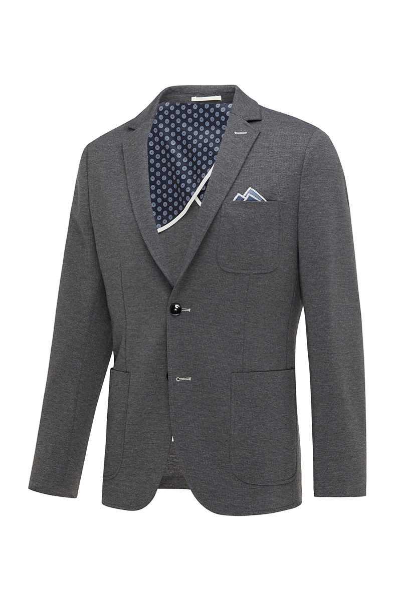 Heren colbert grijs