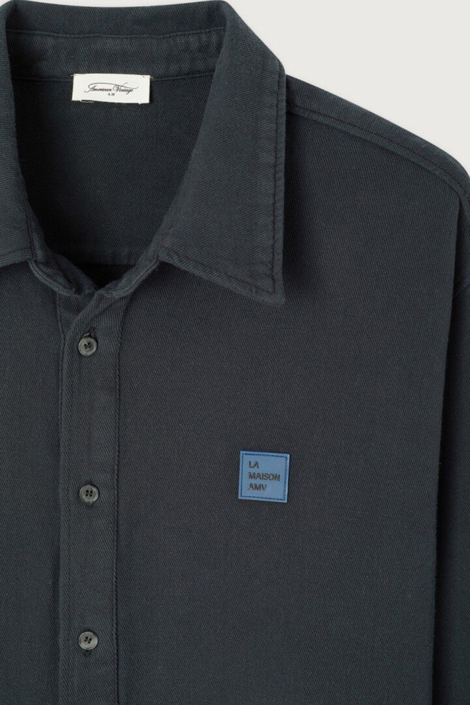 Heren overshirt grijs