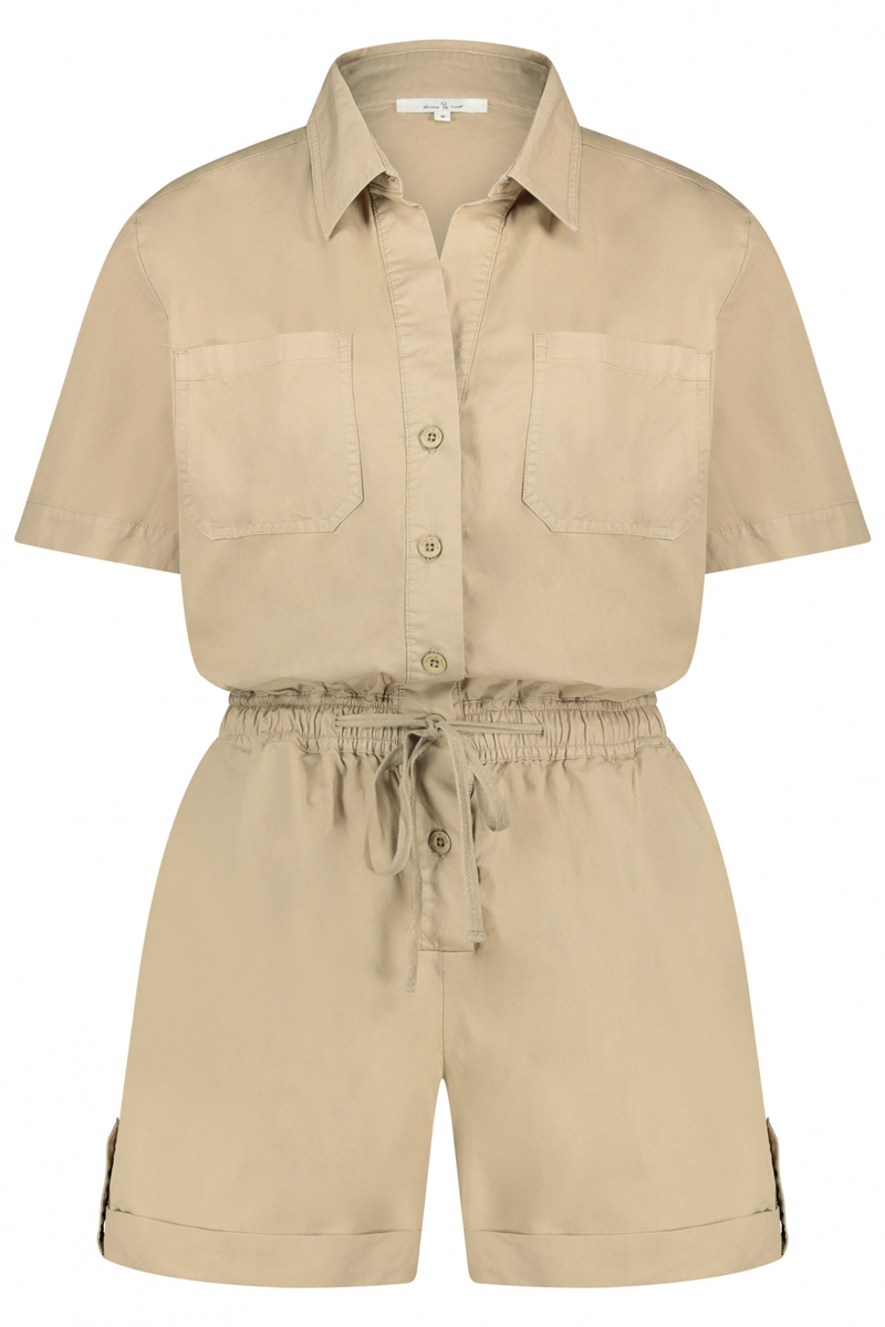 Dames jumpsuit/tuinbroek bruin