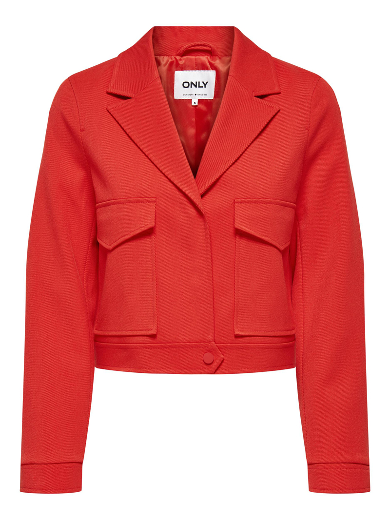 Only ONLMIAMI SHORT JACKET OTW 215415-Flame Scarlet 1